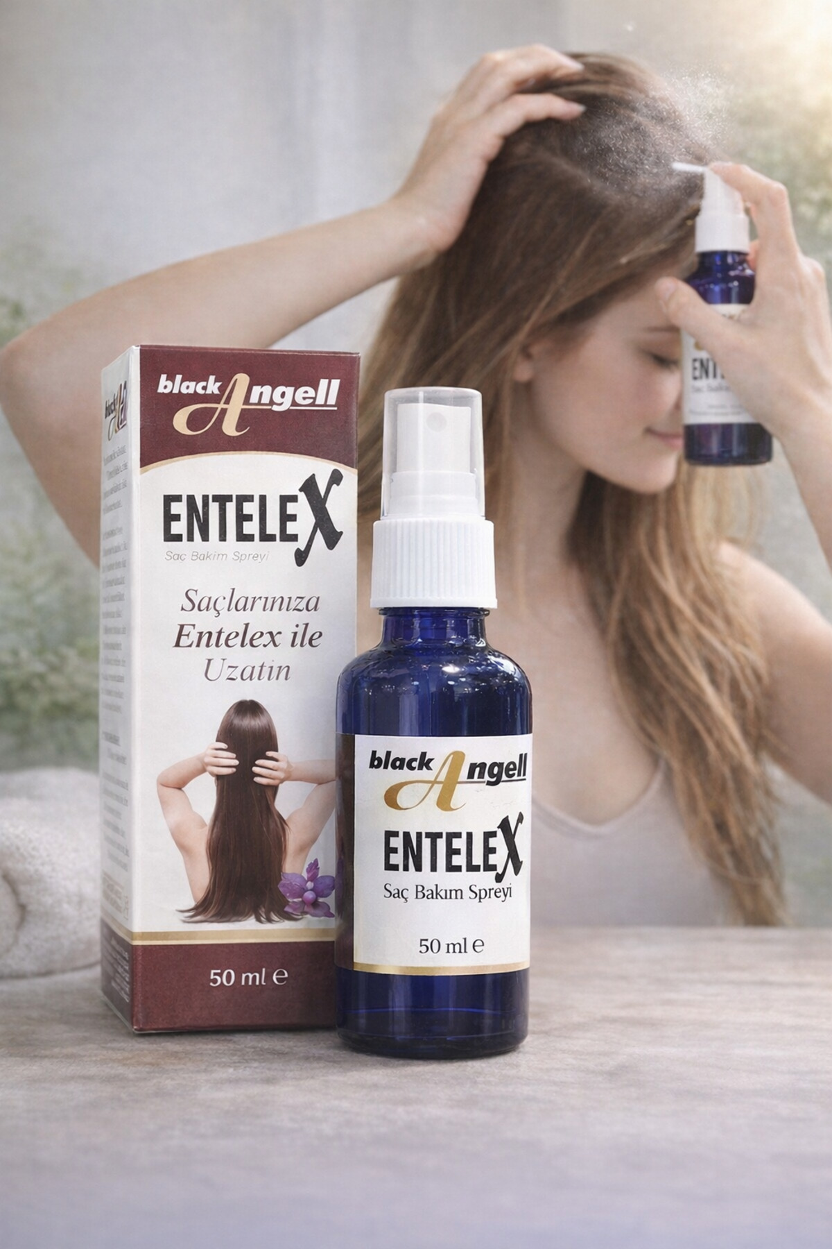 Black Angell Entelex Saç Bakım Losyonu 50ML E Vitaminli