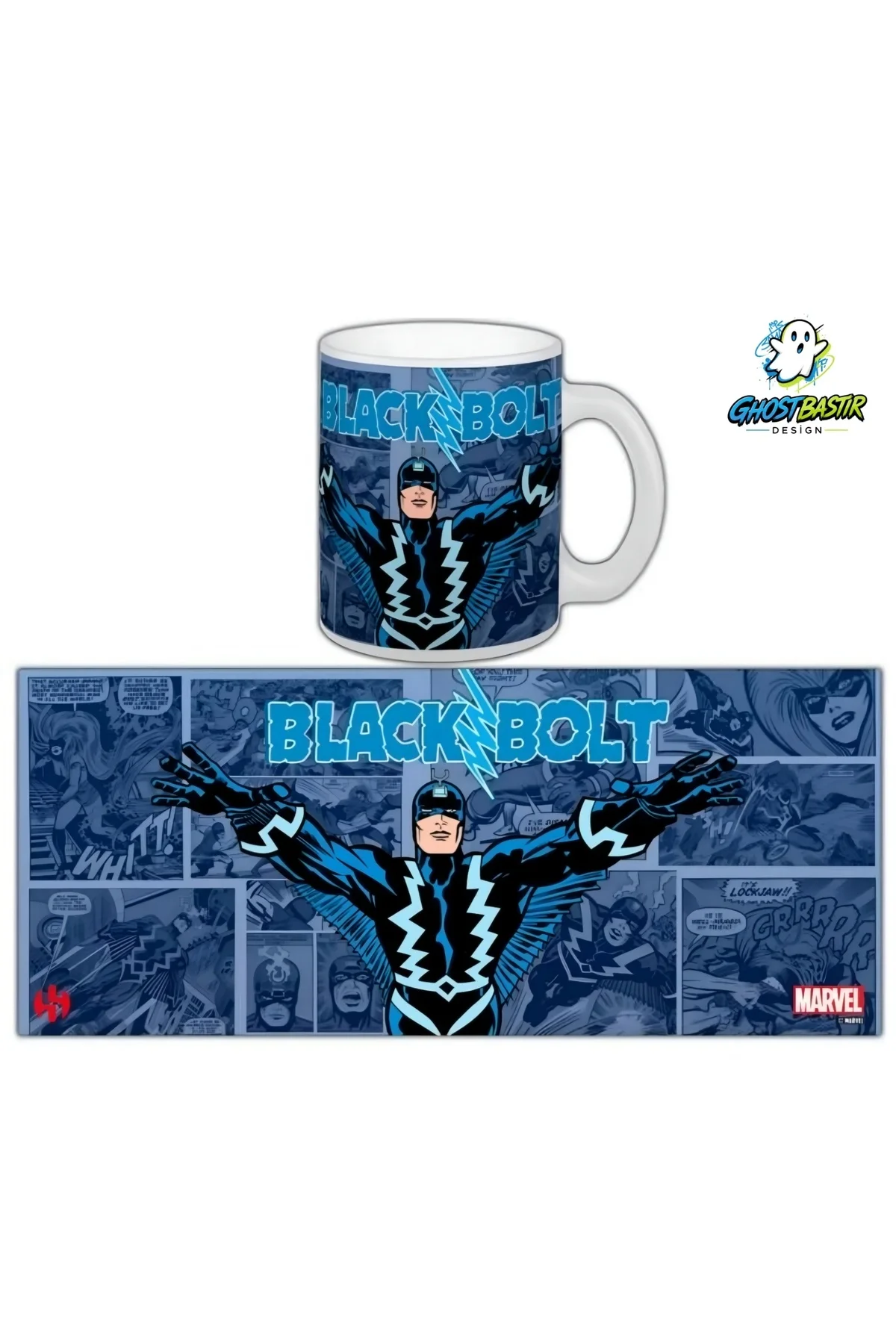 Black Bolt Kupa Bardak | Tek Adet K0516