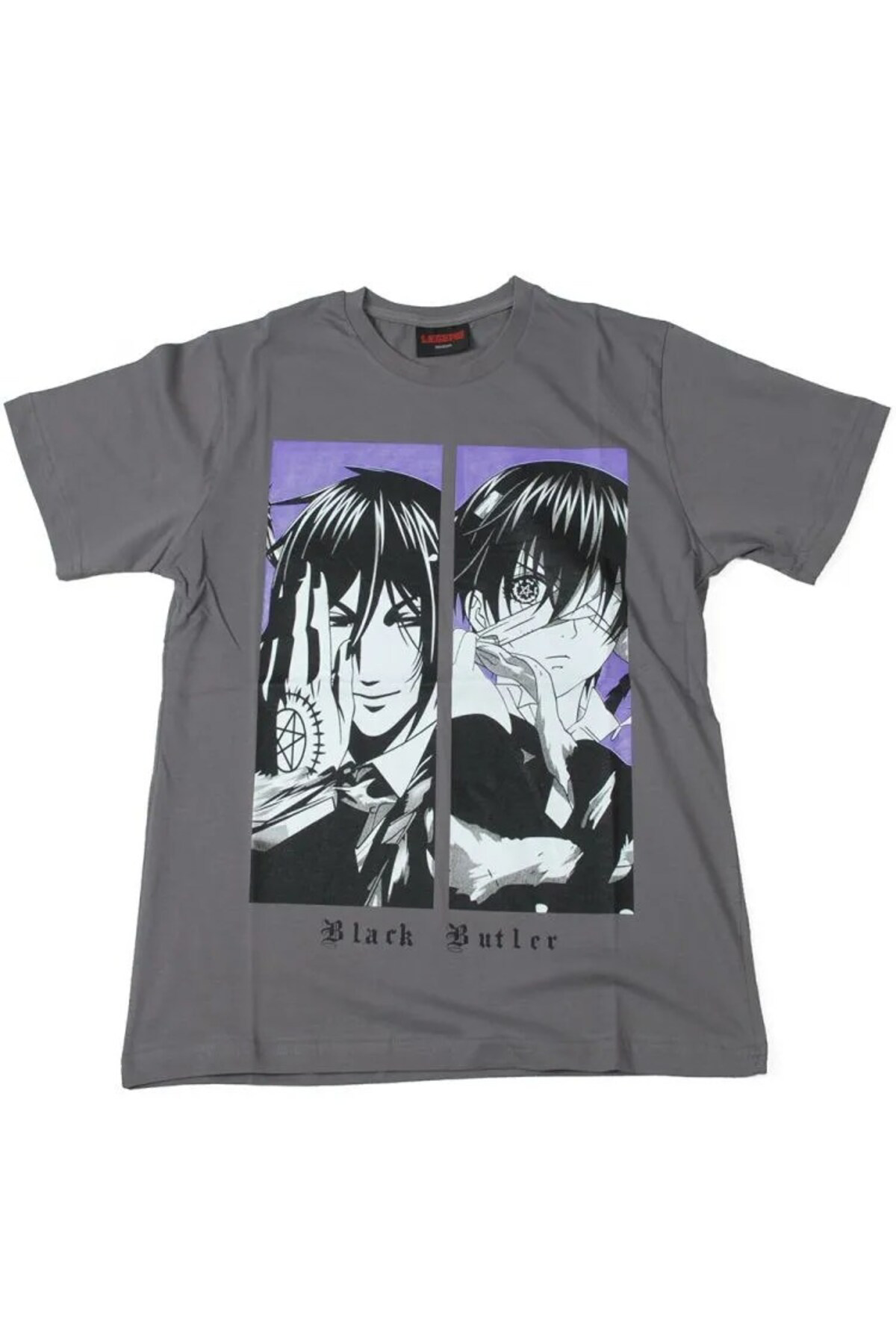 Black Butler Sides Tişört Gri