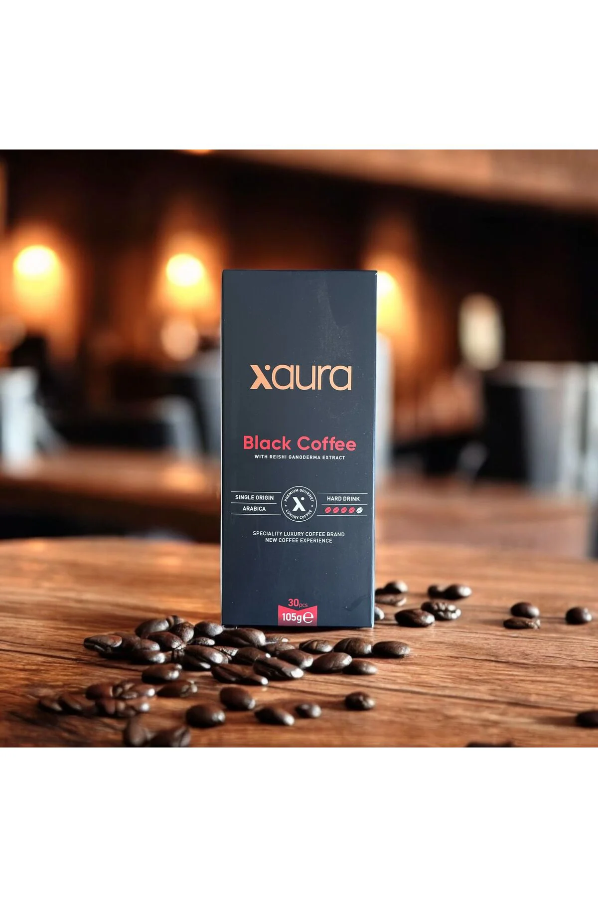 Black Coffee – Arabica & Reishi Mantar Özlü Siyah Kahve | 30 Saşe
