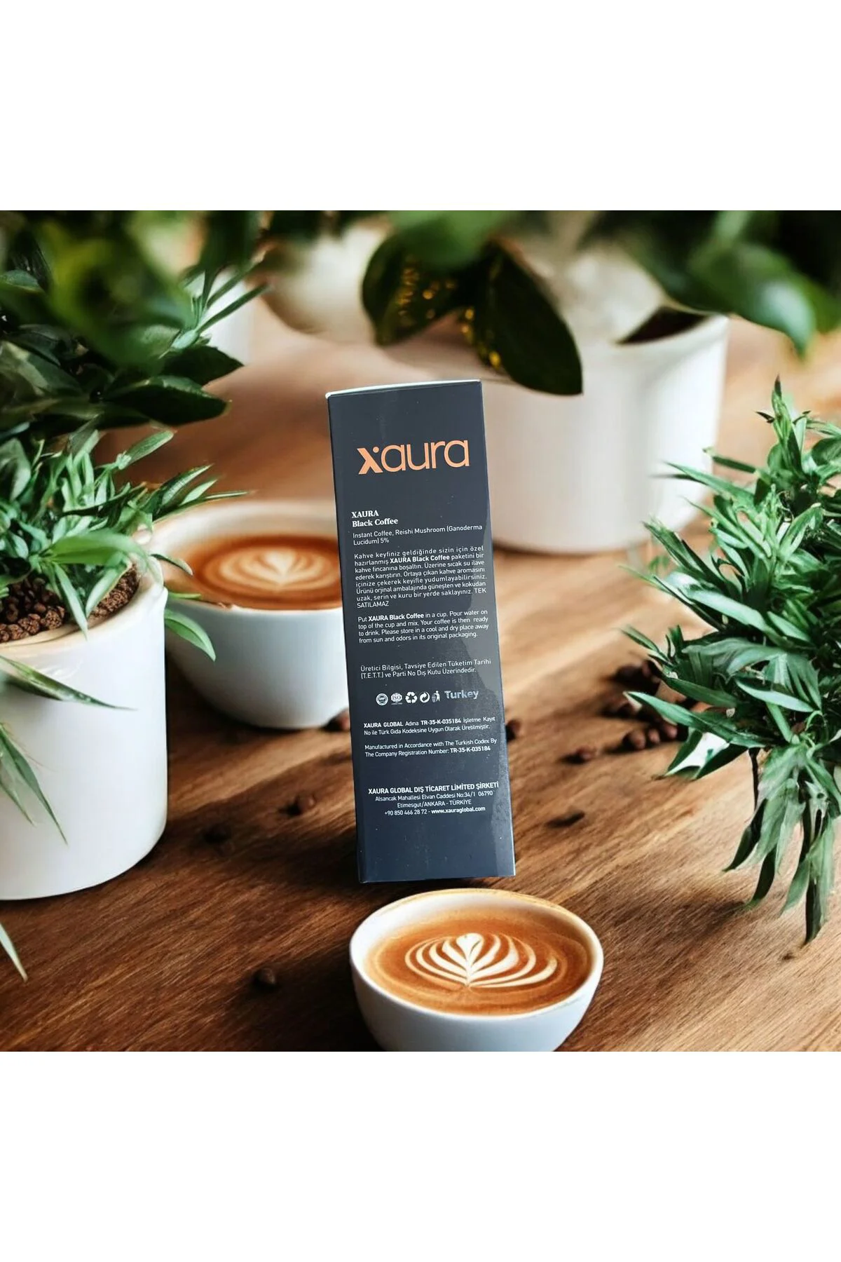 Black Coffee – Arabica & Reishi Mantar Özlü Siyah Kahve | 30 Saşe