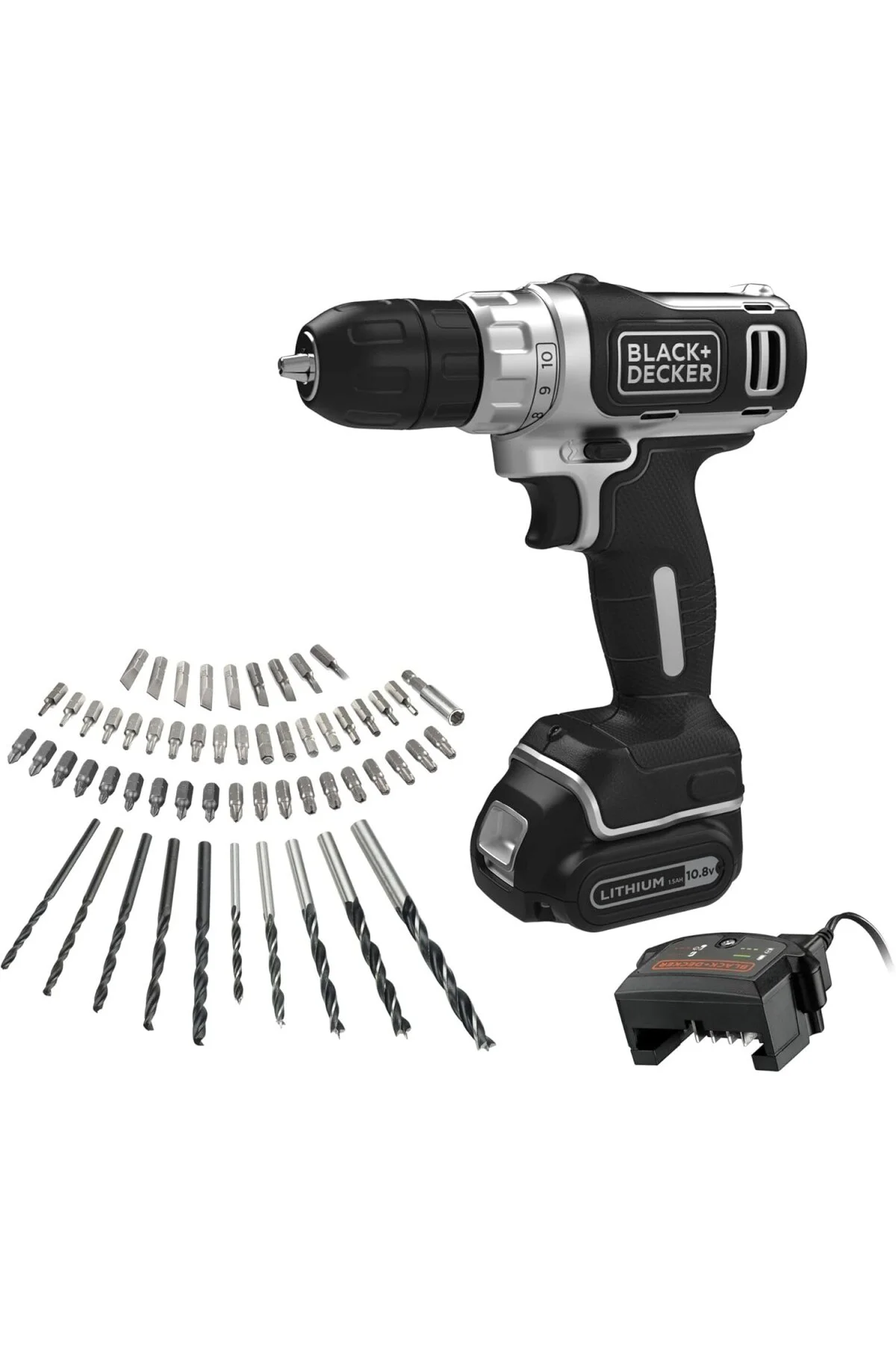 Black + Decker Silver Series BDCHD18SC1K-QW 18V 1.5Ah Tek Batarya