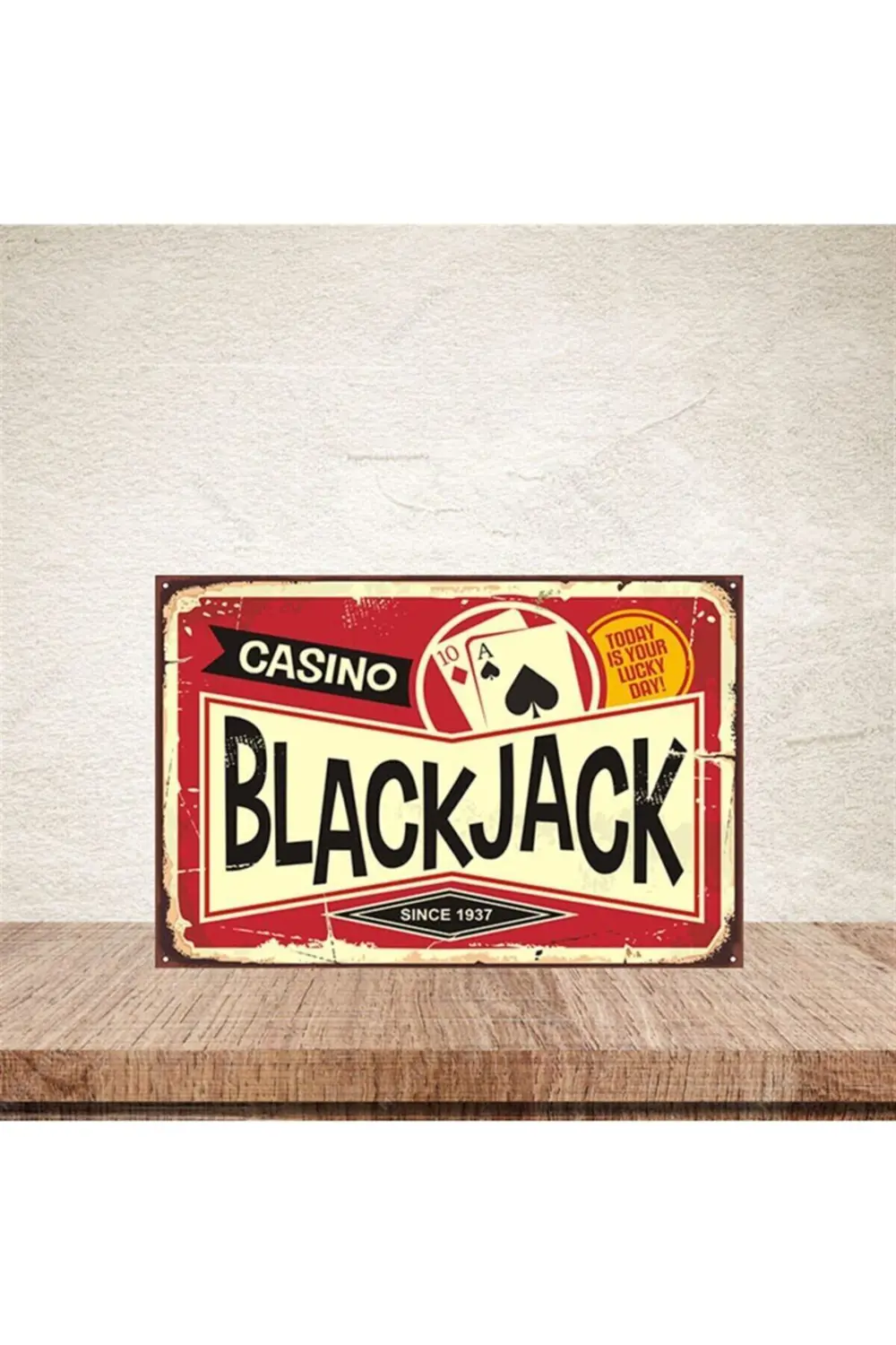 Black Jack 20-30 cm Retro Ahşap Poster