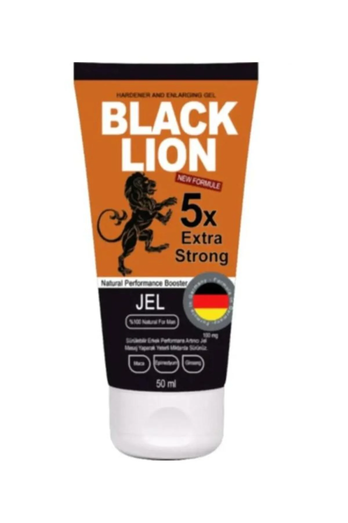 Black Lion Gel 5x Erkeklere Özel Sertleştiricili Büyütücülü Kremi 50ml