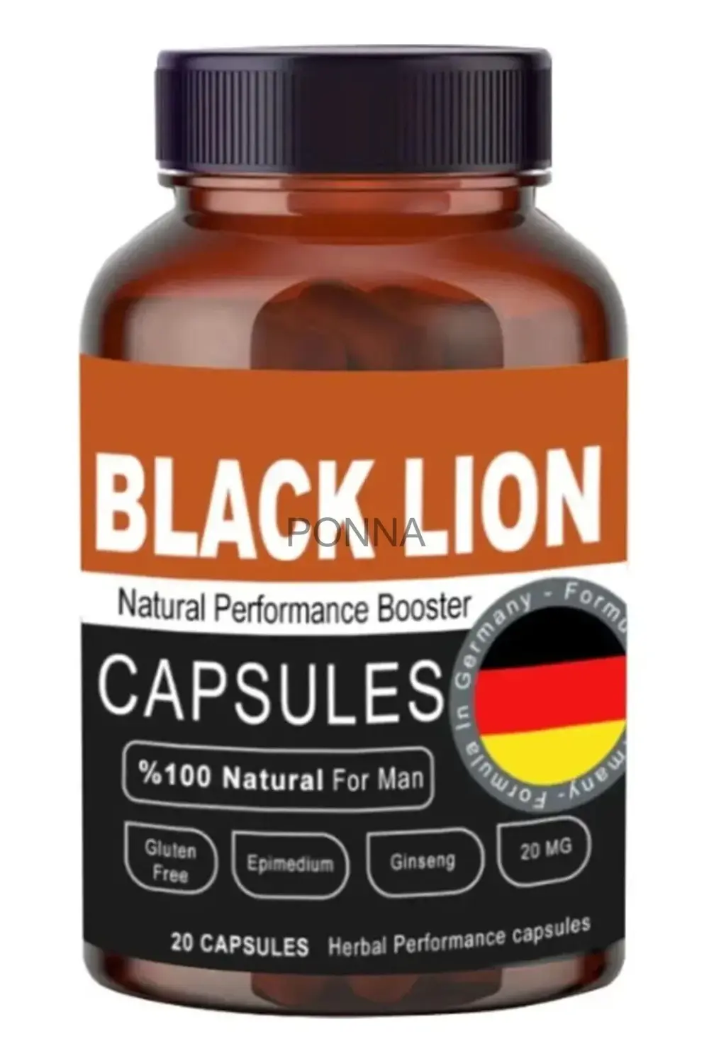 Black Lion Men Booster Erkeklere Özel 20'li
