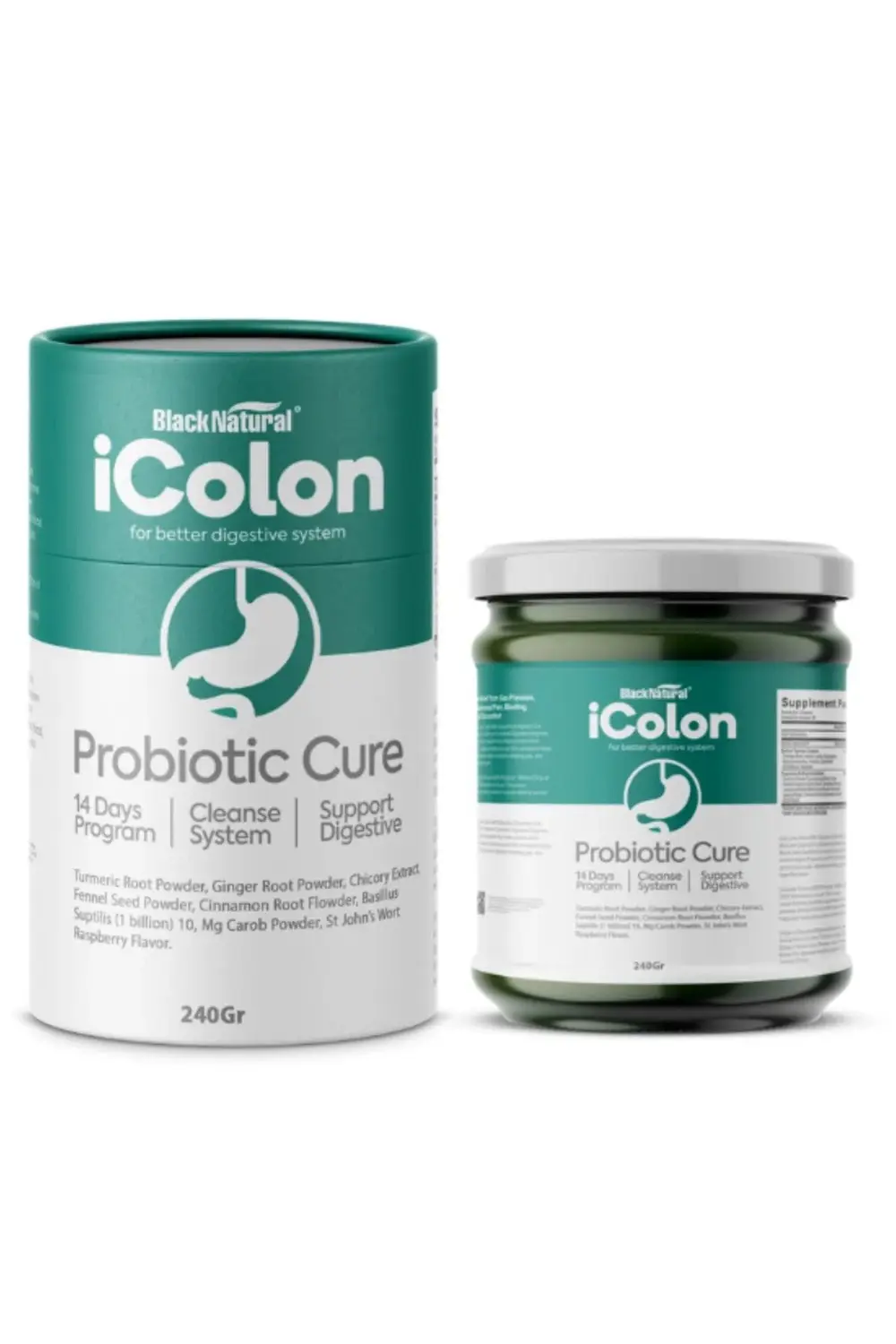 Black Natural Black Natural Icolon Probiyotik Cure 240 Gr Black Natural Black Natural Icolon Probiyotik Cure 240 Gr