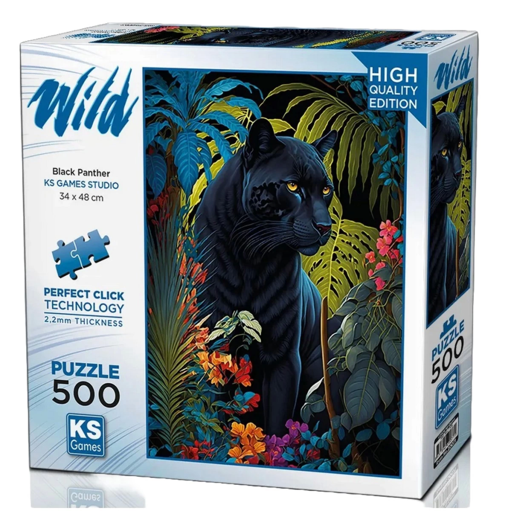 Black Panther with Puzzle 500 Parça 20071 Black Panther with Puzzle 500 Parça 20071