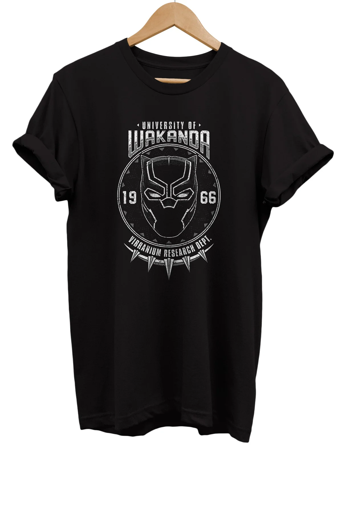Black Panther Wakanda Baskılı %100 Pamuk Basic T-shirt Normal Bed