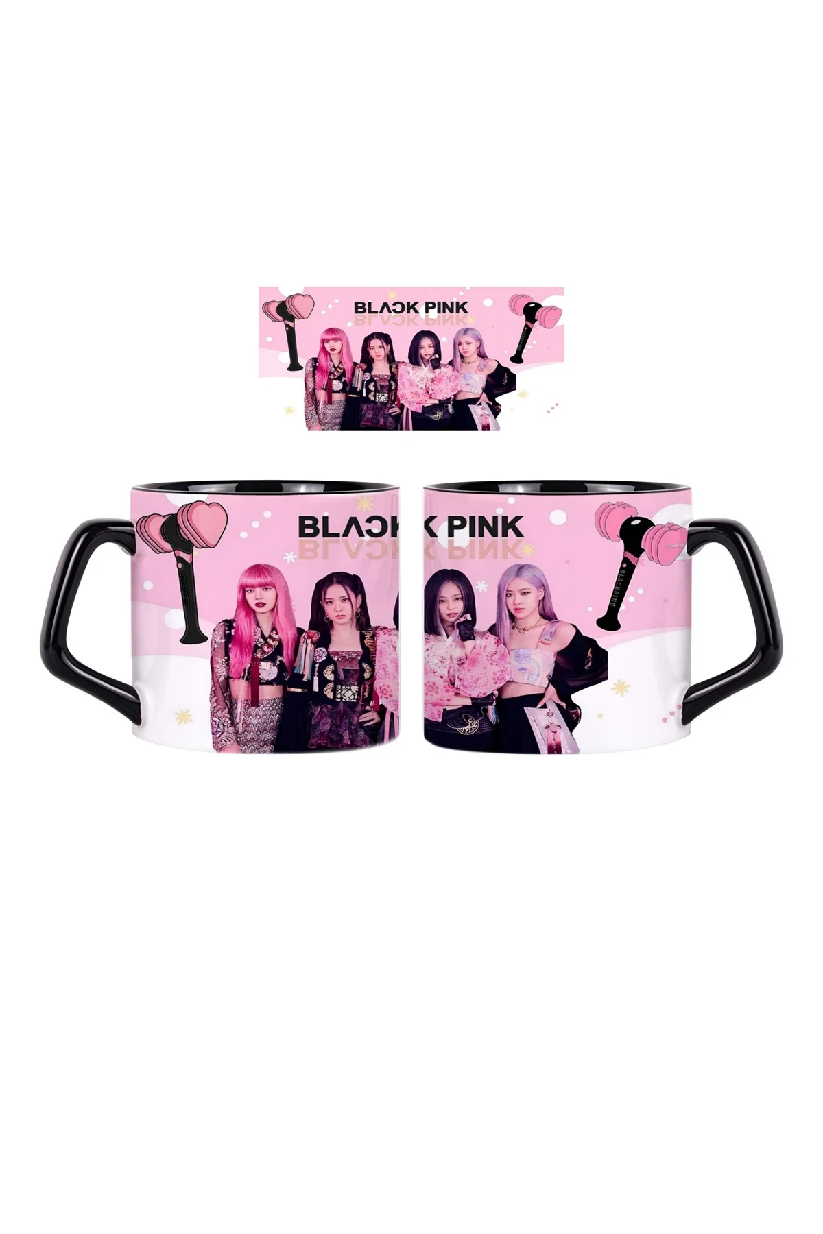 Black Pink Kupa Bardak | Tek Adet 072