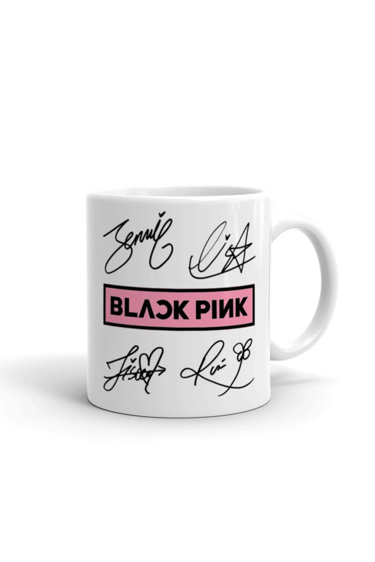 Black Pink Logo Ve Imzalar Kupa Bardak