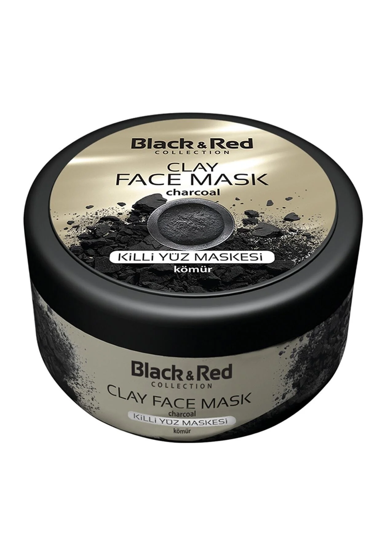 Black  Red Soyulabilir Siyah Yüz Maskesi Arındırıcı 250 Ml - Killi Yüz Maskesi Kömür Özlü 400gr
