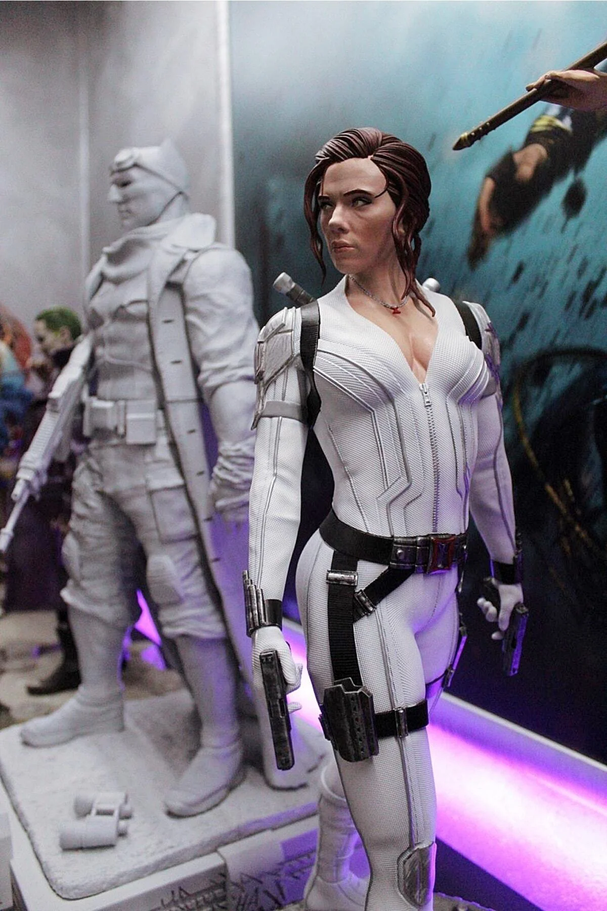 Black Widow Natasha Scarlett Johansson Boyalı Figür 40 Cm (GİGA BOY)
