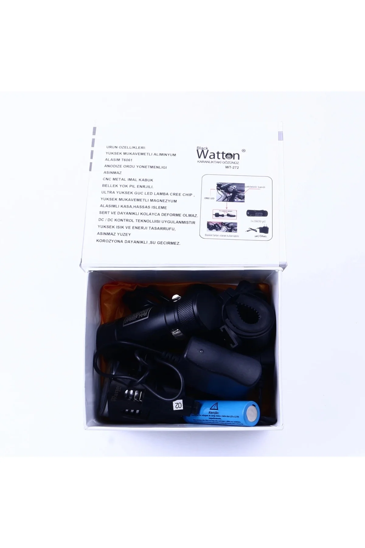 Black Wt-272-Profesyonel Bisiklet Lambası Black Wt-272-Profesyonel Bisiklet Lambası - Görsel 4