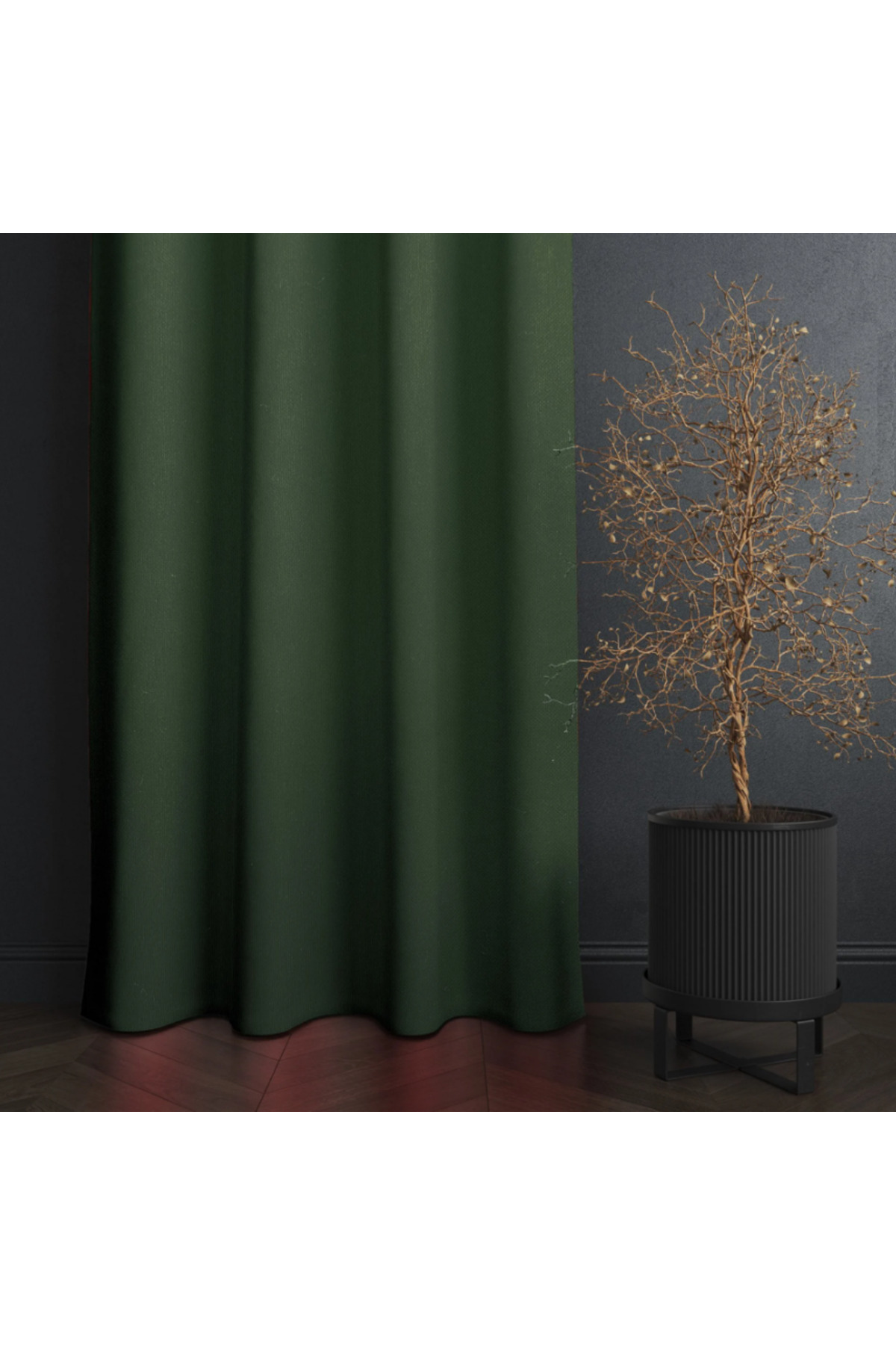 Özgün Home Blackout Karartma Fon Perde Yeşil