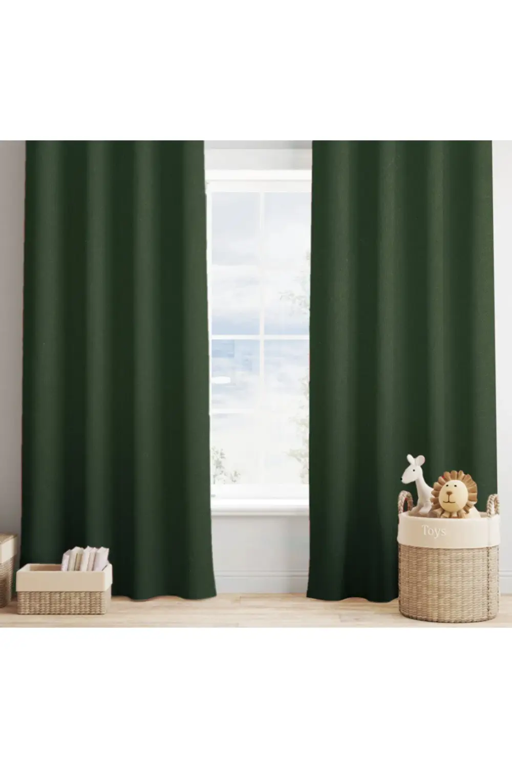 Blackout Karartma Fon Perde Yeşil