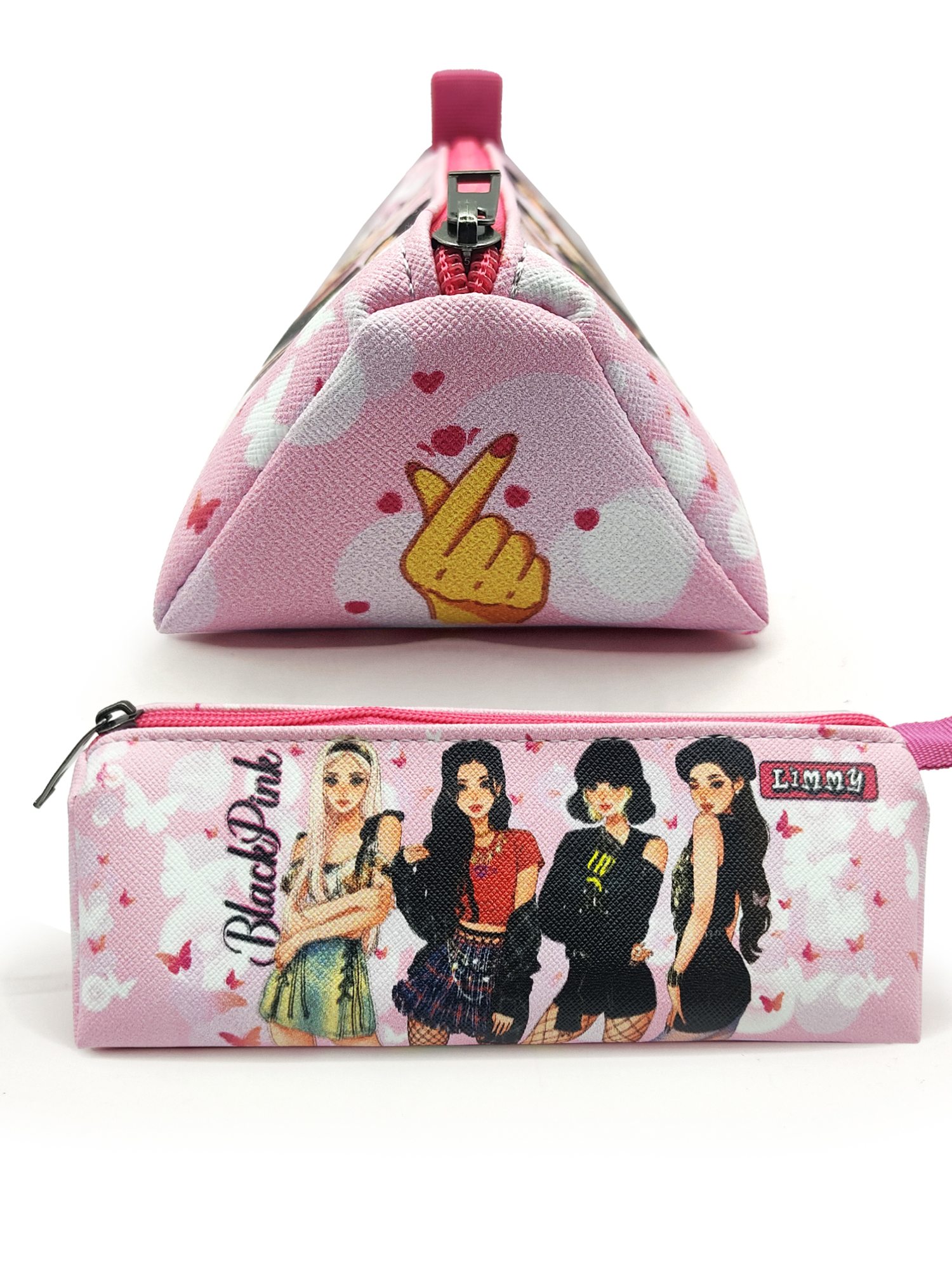 BlackPink Kalem Kutusu Black pink Üçgen Kalemkutu Jumbo Vegan Der