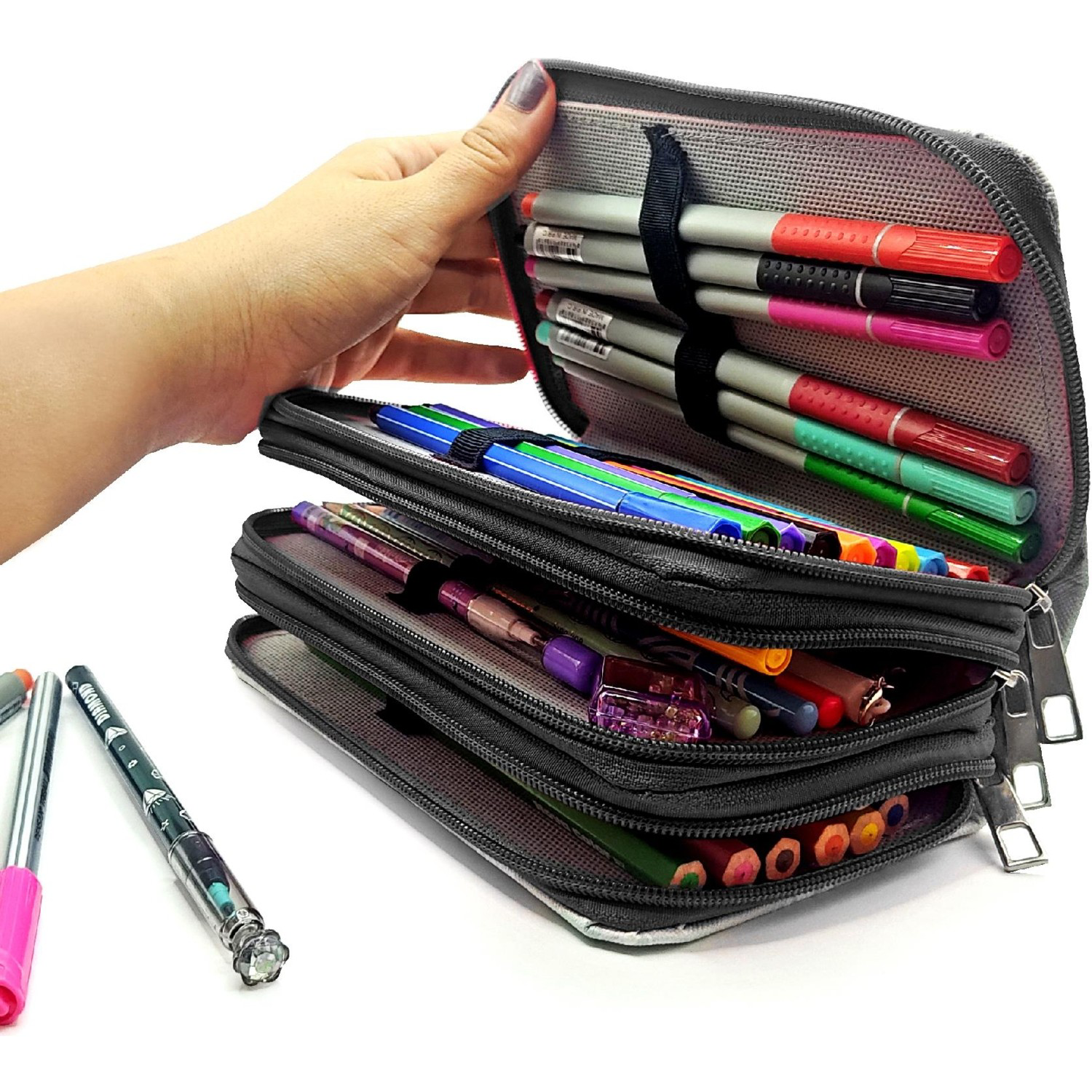 Blackpink Kelebekli Kalem Kutusu Kawai Organizer Kalemkutu Vegan 