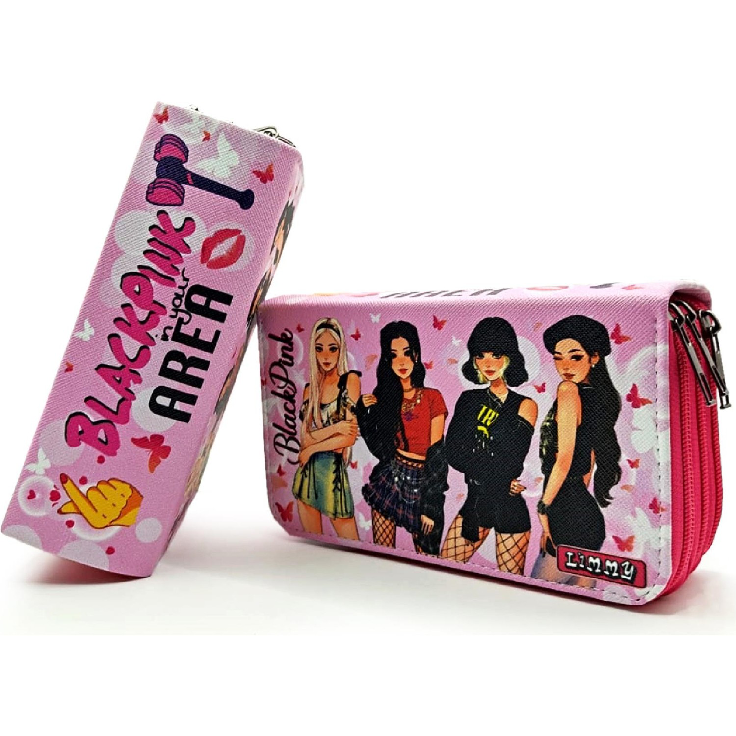 Blackpink Kelebekli Kalem Kutusu Kawai Organizer Kalemkutu Vegan 
