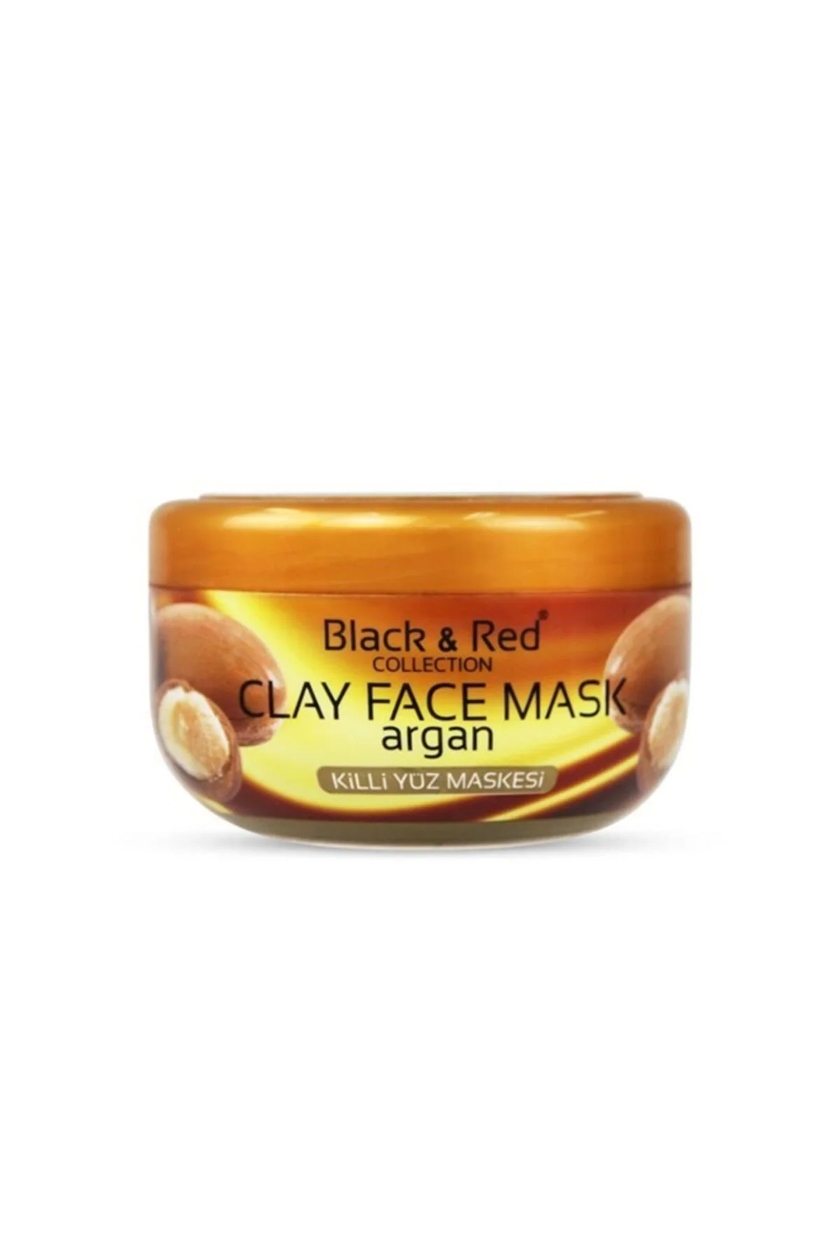 Black&red Clay Face Mask Argan