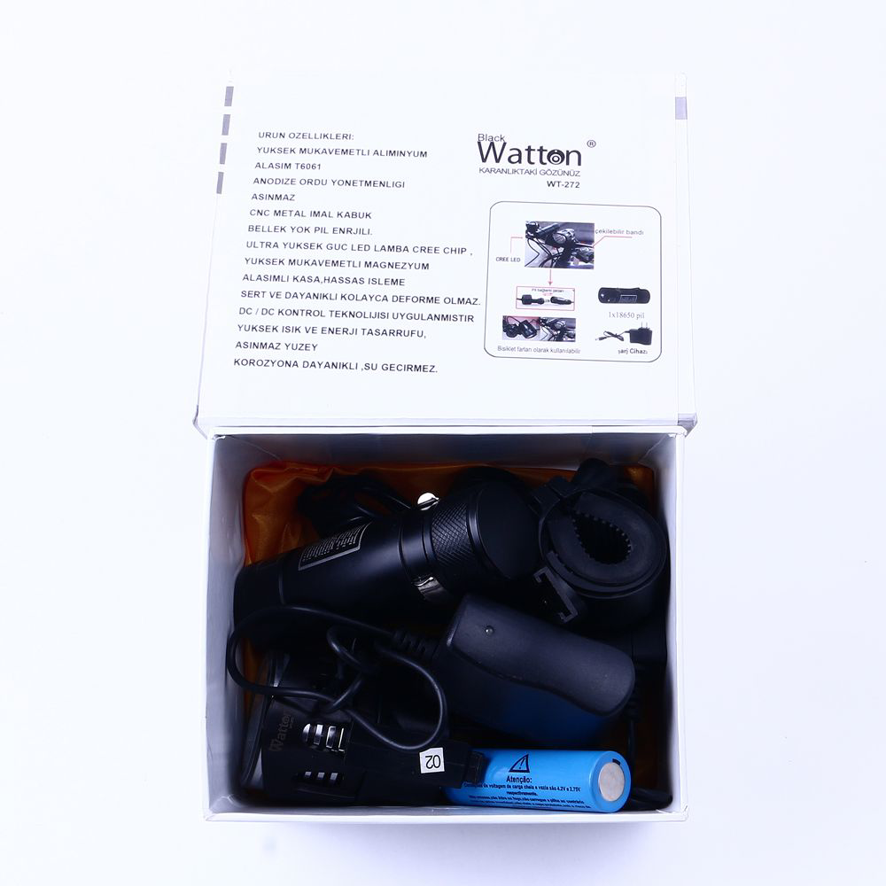 BlackWatton Wt-272-Profesyonel Bisiklet Lambası TdrTR