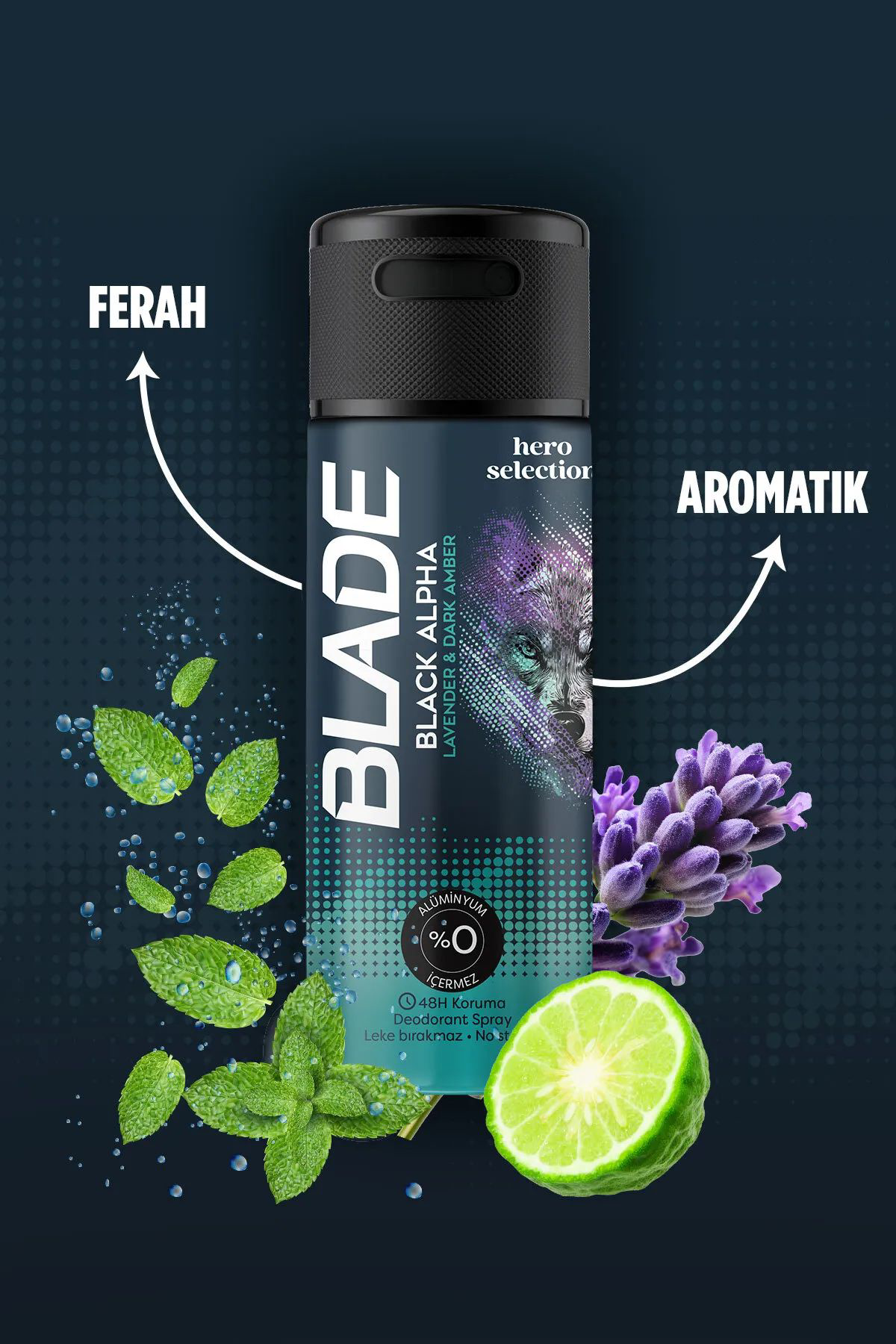 Blade Hero Selection Serisi Black Alpha Erkek Deodorant 150 Ml Blade Hero Selection Serisi Black Alpha Erkek Deodorant 150 Ml