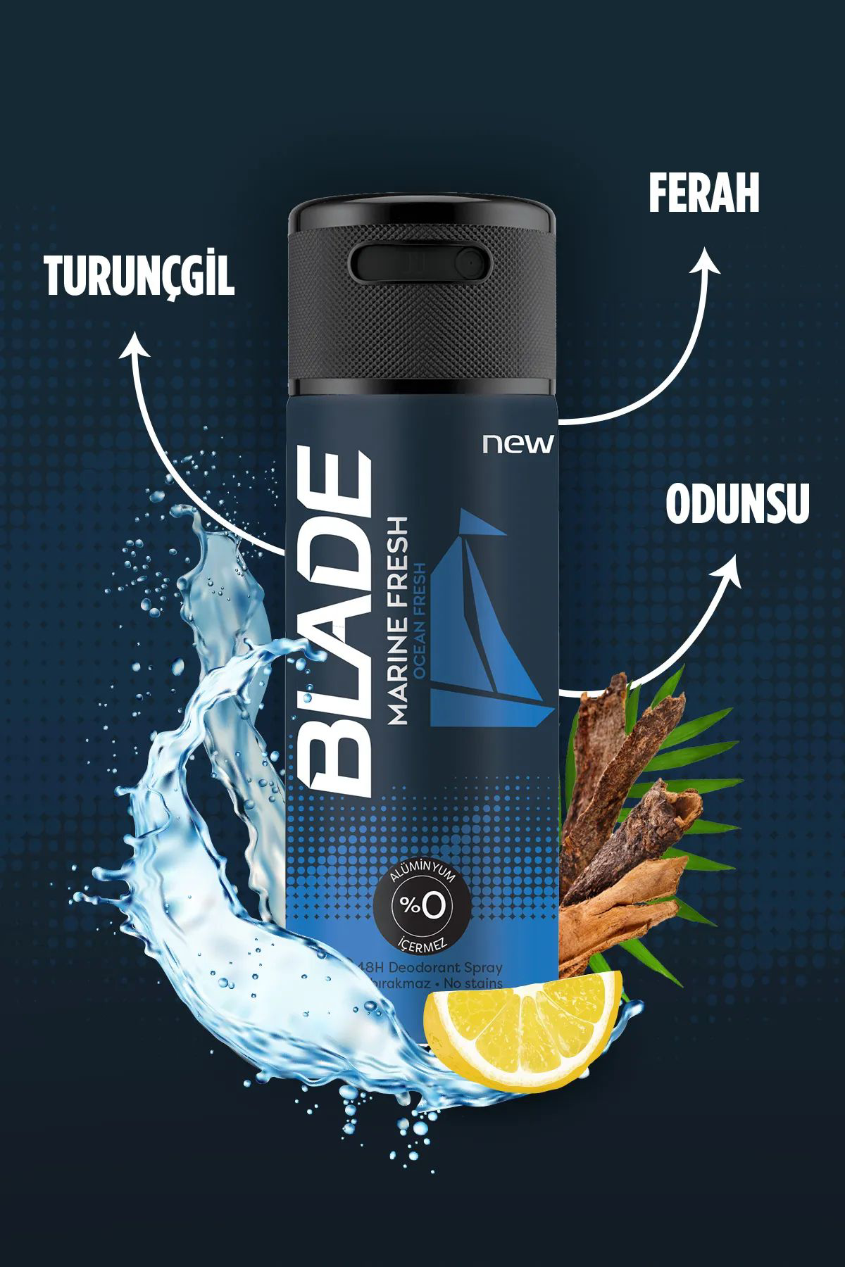 Blade Marine Fresh Erkek Deodorant Sprey 150 ml