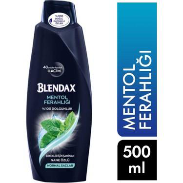 Blendax Men Mentol Ferahlığı Şampuan 4ü1 Arada Nane Özlü 500 ml N Blendax Men Mentol Ferahlığı Şampuan 4ü1 Arada Nane Özlü 500 ml N