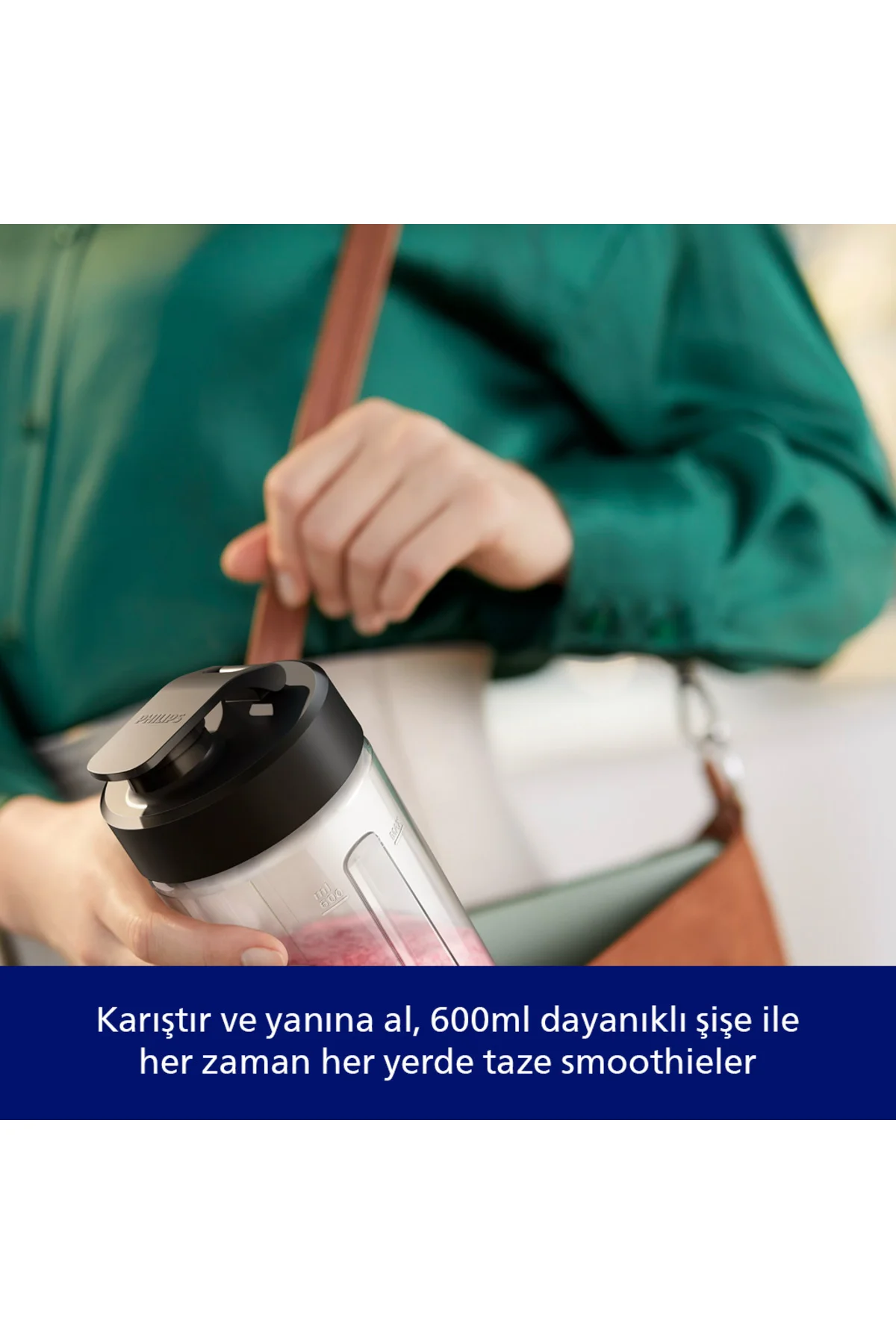 Blender, 350 W, ProBlend teknolojisi, 600 ml hazne, HomeID uygulaması, HR2672/00
