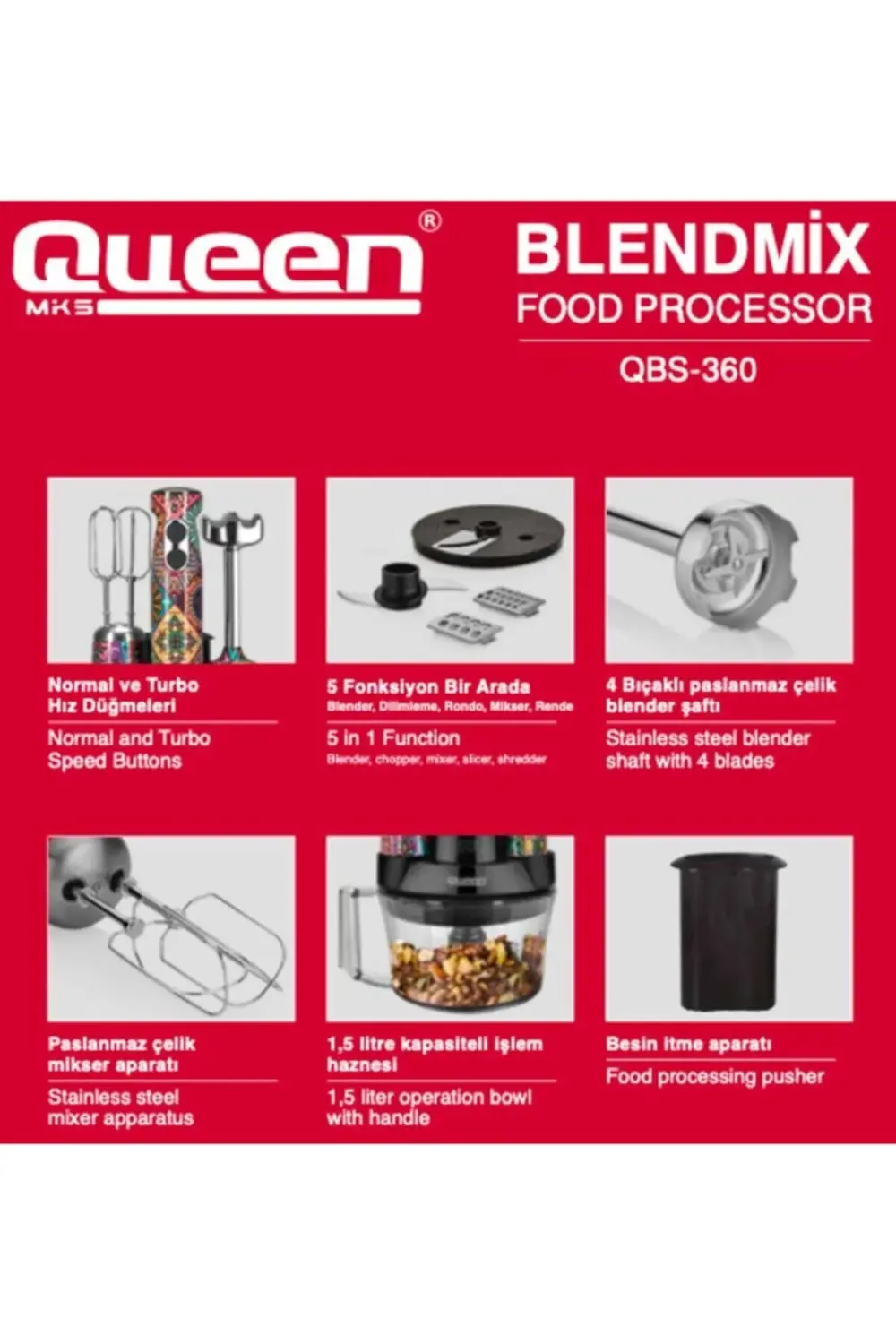 Blendmix Pro Aurora Blender Set (qbs-360ar)