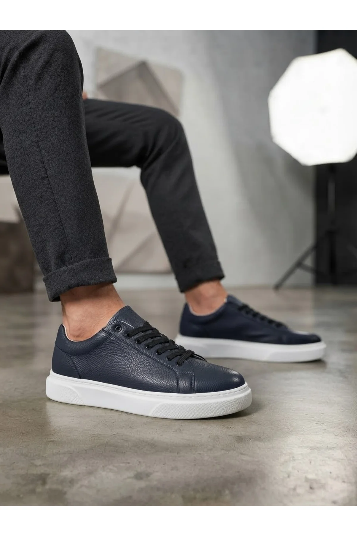 BLF-010 Erkek Sneaker Günlük Casual Spor Ayakkabı Lacivert Beyaz Taban BLF-010 Erkek Sneaker Günlük Casual Spor Ayakkabı Lacivert Beyaz Taban