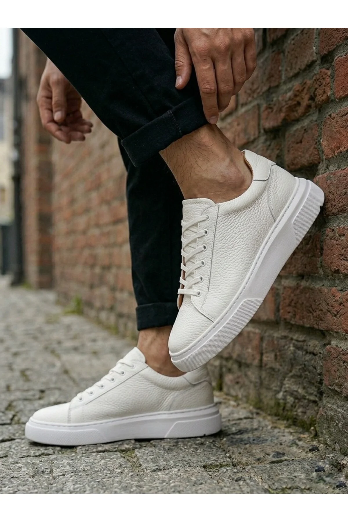 BLF-010 Erkek Sneaker Günlük Casual Spor Ayakkabı Beyaz