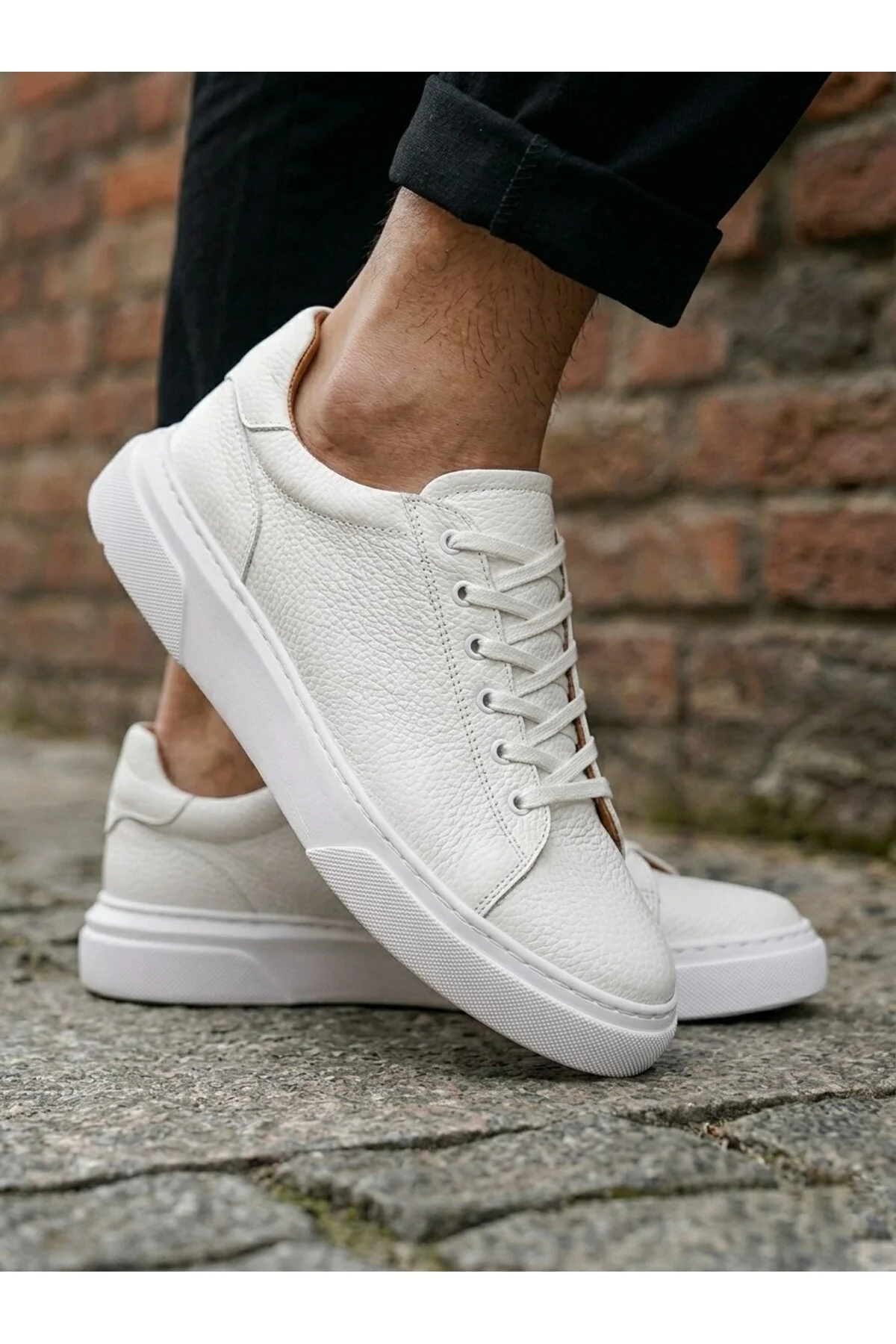 BLF-010 Erkek Sneaker Günlük Casual Spor Ayakkabı Beyaz