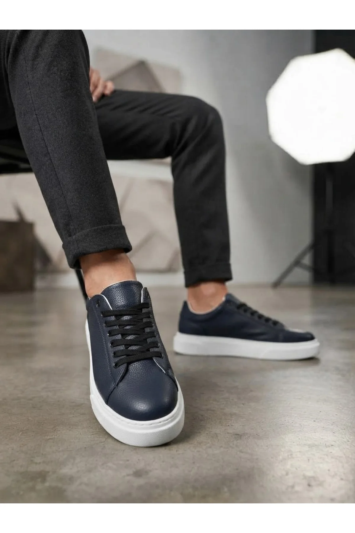 BLF-010 Erkek Sneaker Günlük Casual Spor Ayakkabı Lacivert Beyaz Taban BLF-010 Erkek Sneaker Günlük Casual Spor Ayakkabı Lacivert Beyaz Taban