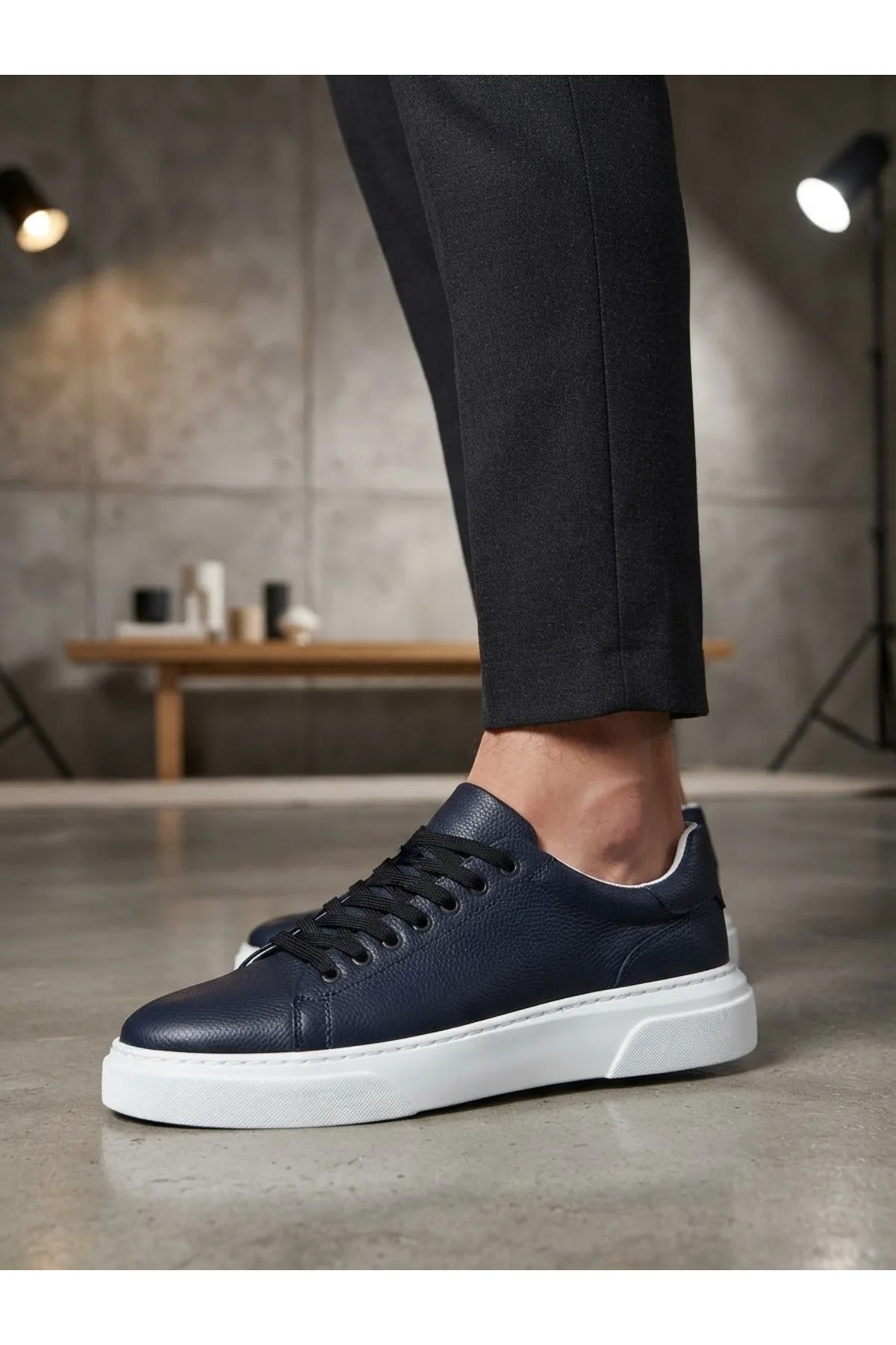BLF-010 Erkek Sneaker Günlük Casual Spor Ayakkabı Lacivert Beyaz Taban BLF-010 Erkek Sneaker Günlük Casual Spor Ayakkabı Lacivert Beyaz Taban