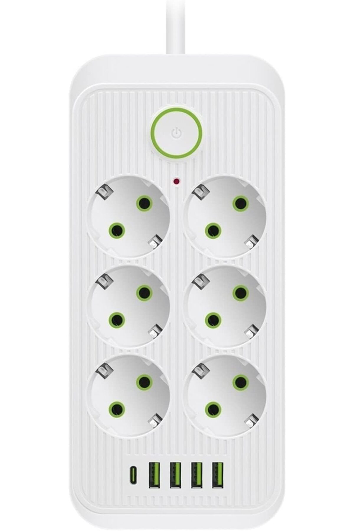 Blg Tc-21564 6’lı 1.5 Metre Kablolu 4 Usb’li Type-c 3000w 16ah Ak
