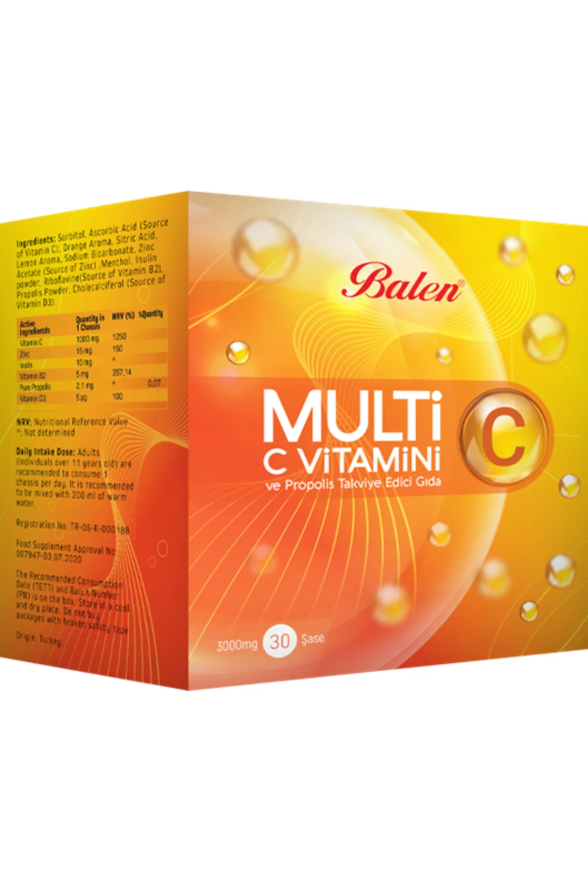 Bln Multi C C Vitamini Ve Propolis Şase 3000mg*30