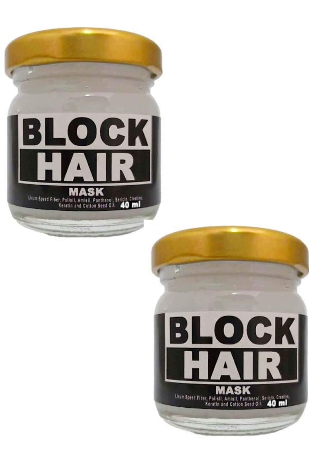 Block Hair Saç Maskesi Kremi – Derinlemesine Bakım ve Canlılık 40 ml X 2 Adet