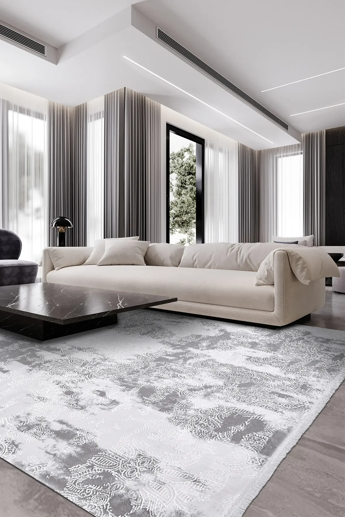 BLOOM Bambu Akrilik Salon Halısı – Yüksek İlmeqli Jakarlı Tasarımlı Premium Oturma Odası Halısı Fiyatı, Yorumları ve Özellikleri
