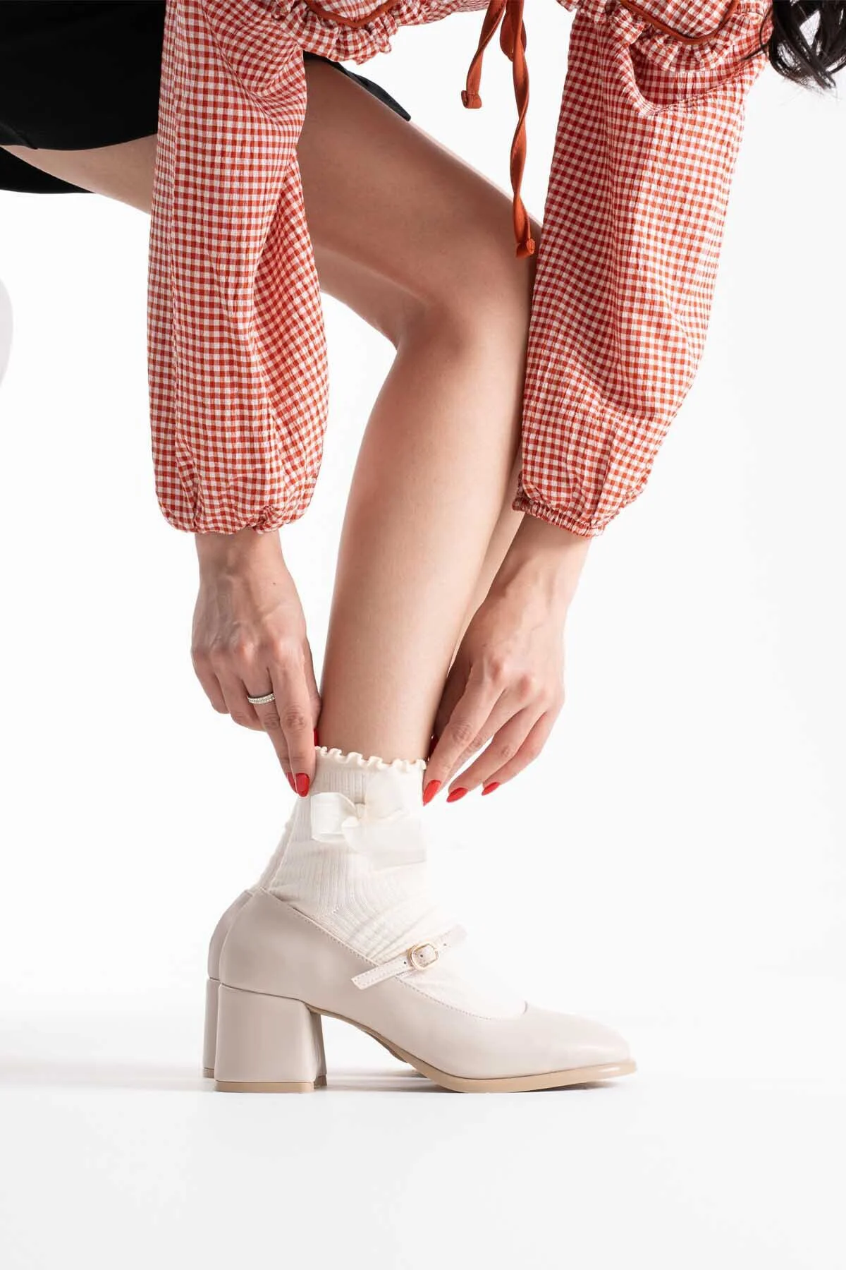 Blown Bej Rugan Kadın Topuklu Ayakkabı