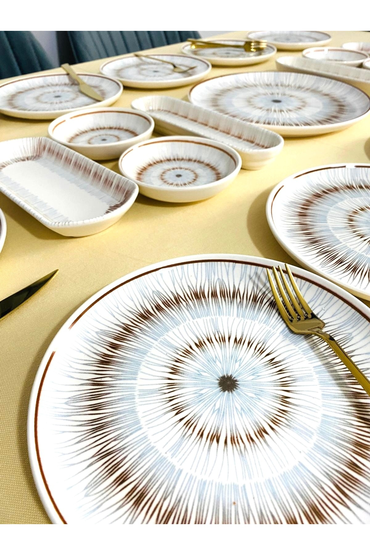 Blue Eyes 12 Kişilik 21 Parça Kahvaltı Takımı