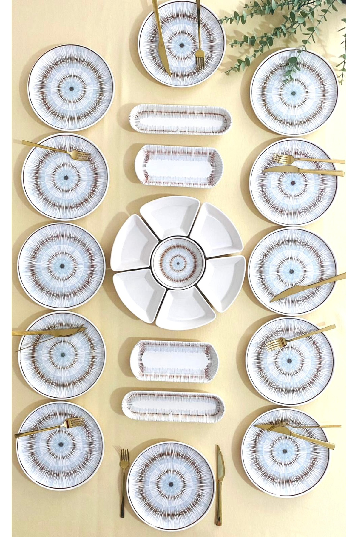 Blue Eyes 12 Kişilik 23 Parça Kahvaltı Takımı