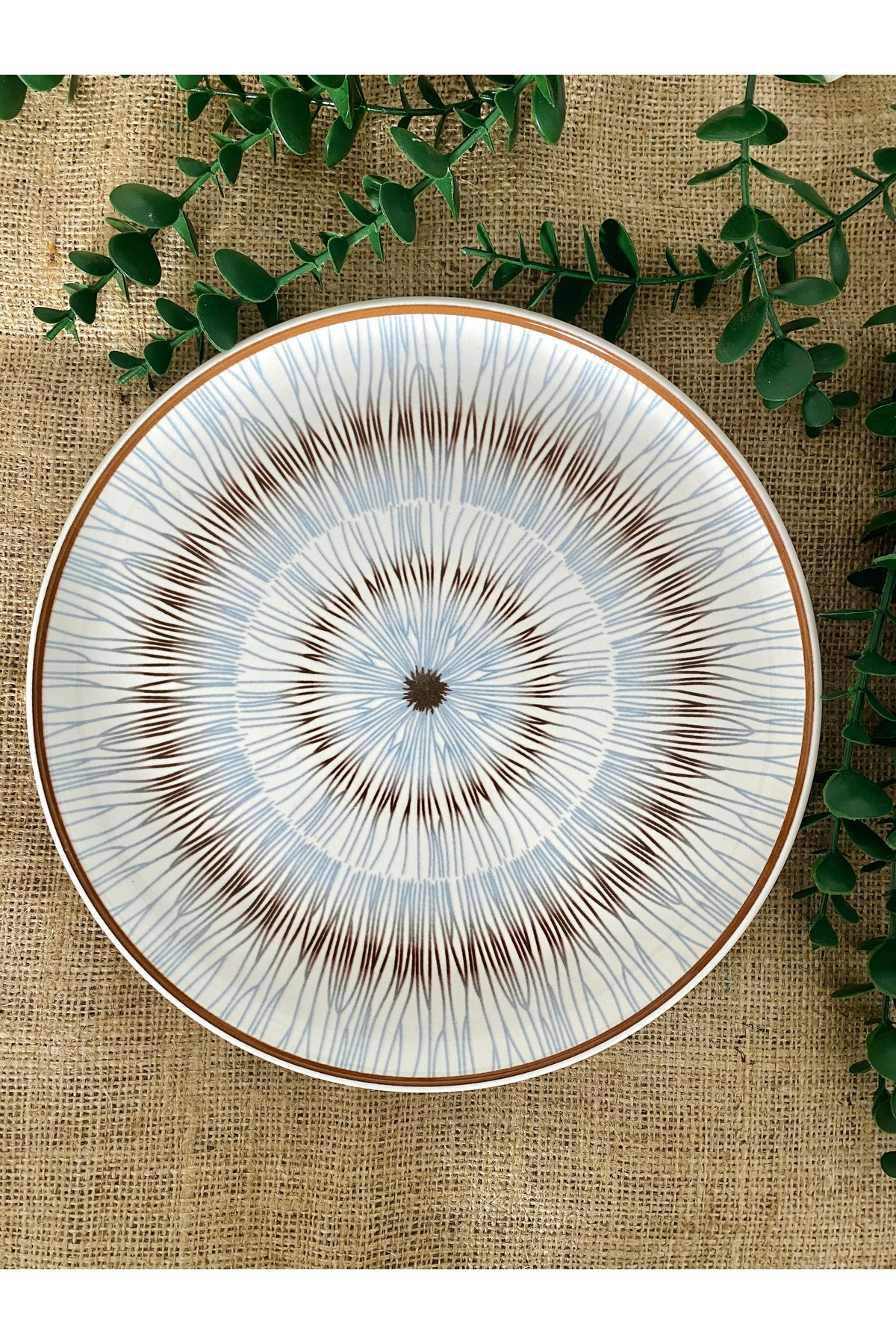 Blue Eyes Model 25 cm büyük servis tabağı