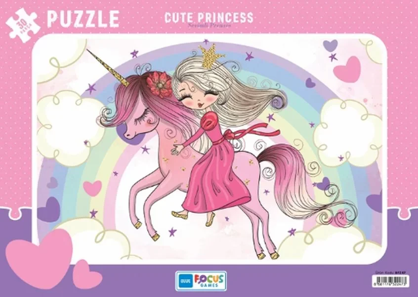 Blue Focus Cute Princess (Sevimli Prenses) - Puzzle 30 Parça