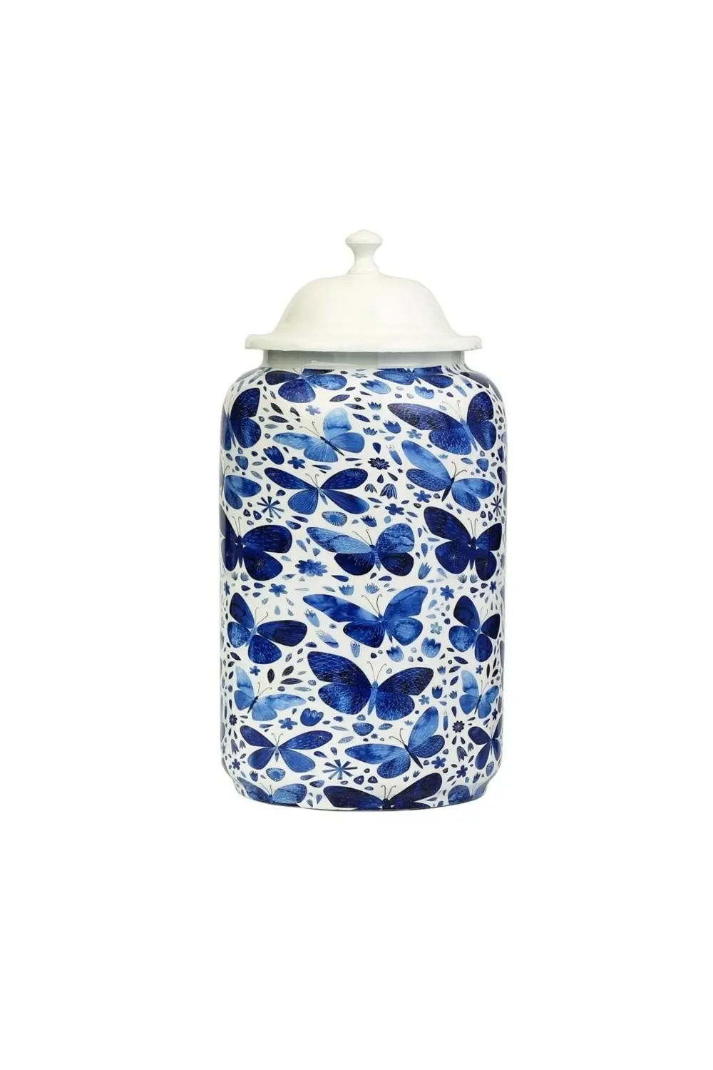 Blue Kelebek Vazo Büyük 15*15*30cm