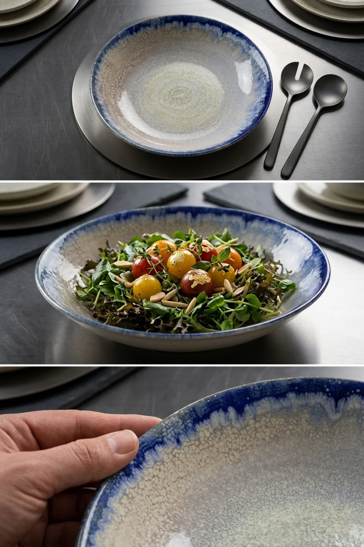 Blue Lagoon Pergamon Salata Makarna Tabağı 26 cm 1 Adet Profesyon