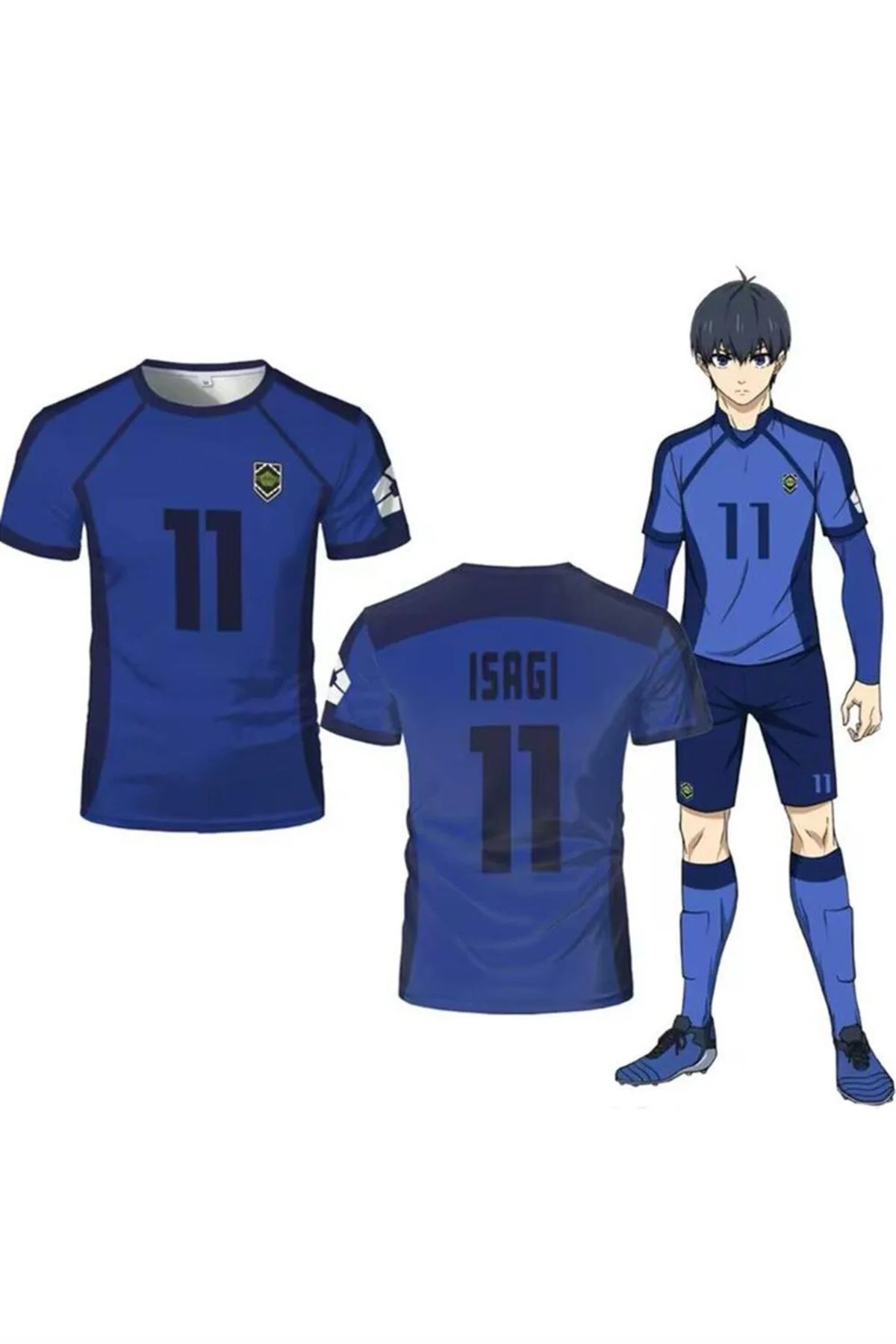 Blue Lock Isagi Yoichi 11 Numara Mavi Unisex Anime Forma