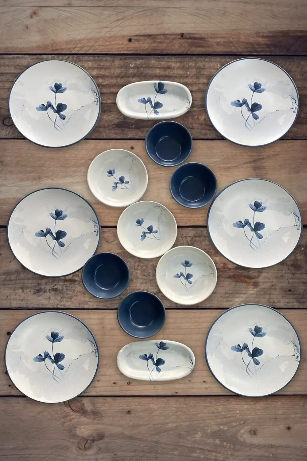 Keramika Blue Magic 15 Parça 6 Kişilik Ege Kahvaltı Takımı- 19863