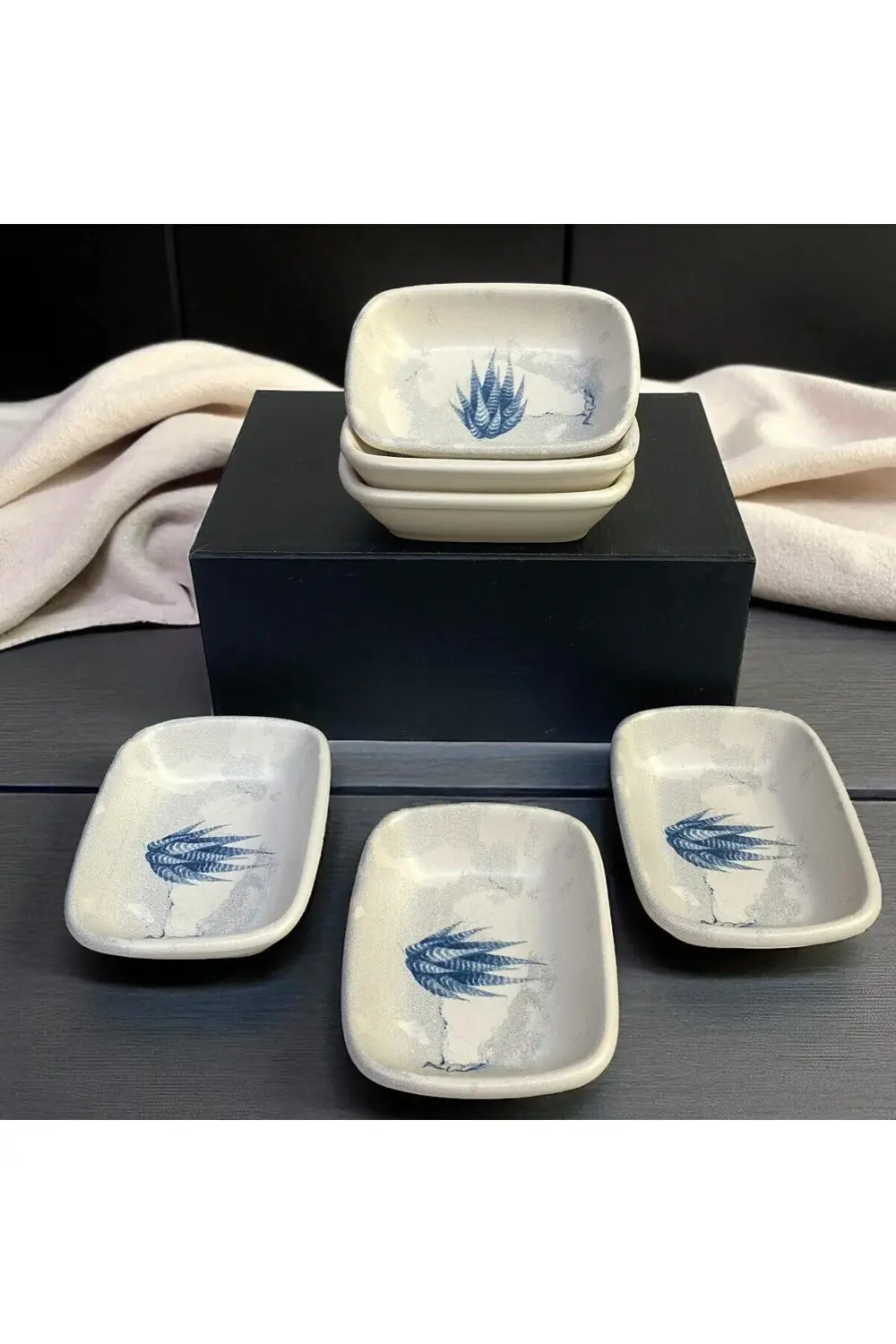 Blue Magic Dikdörtgen Çerezlik / Kayık 13 Cm 6 Adet-19864