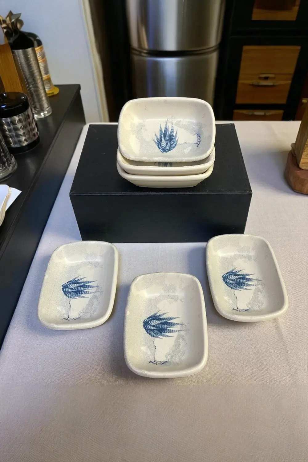 Blue Magic Dikdörtgen Çerezlik / Kayık 13 Cm 6 Adet-19864