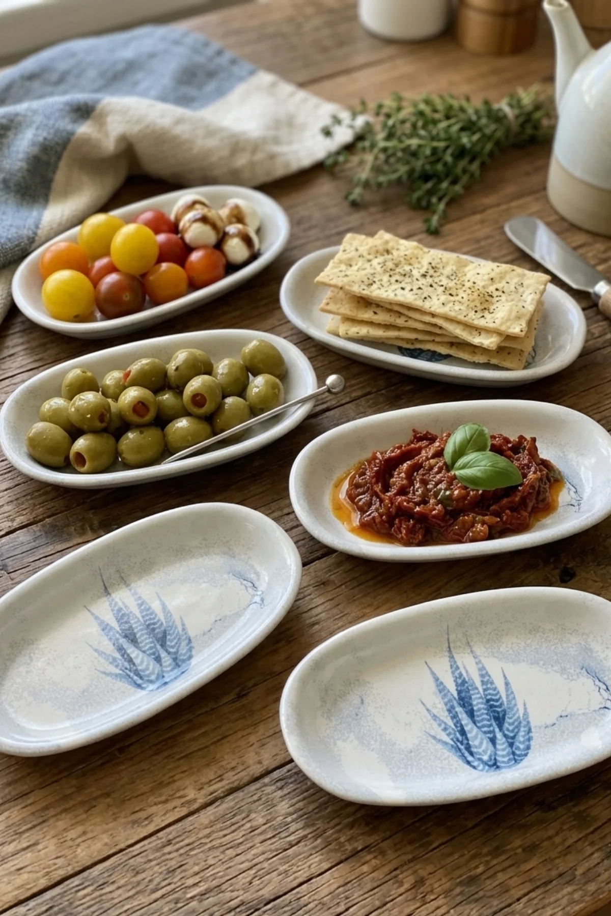 Blue Magic Meze Kahvaltılık Sunum Tabağı 16 Cm 6 Adet - 19864